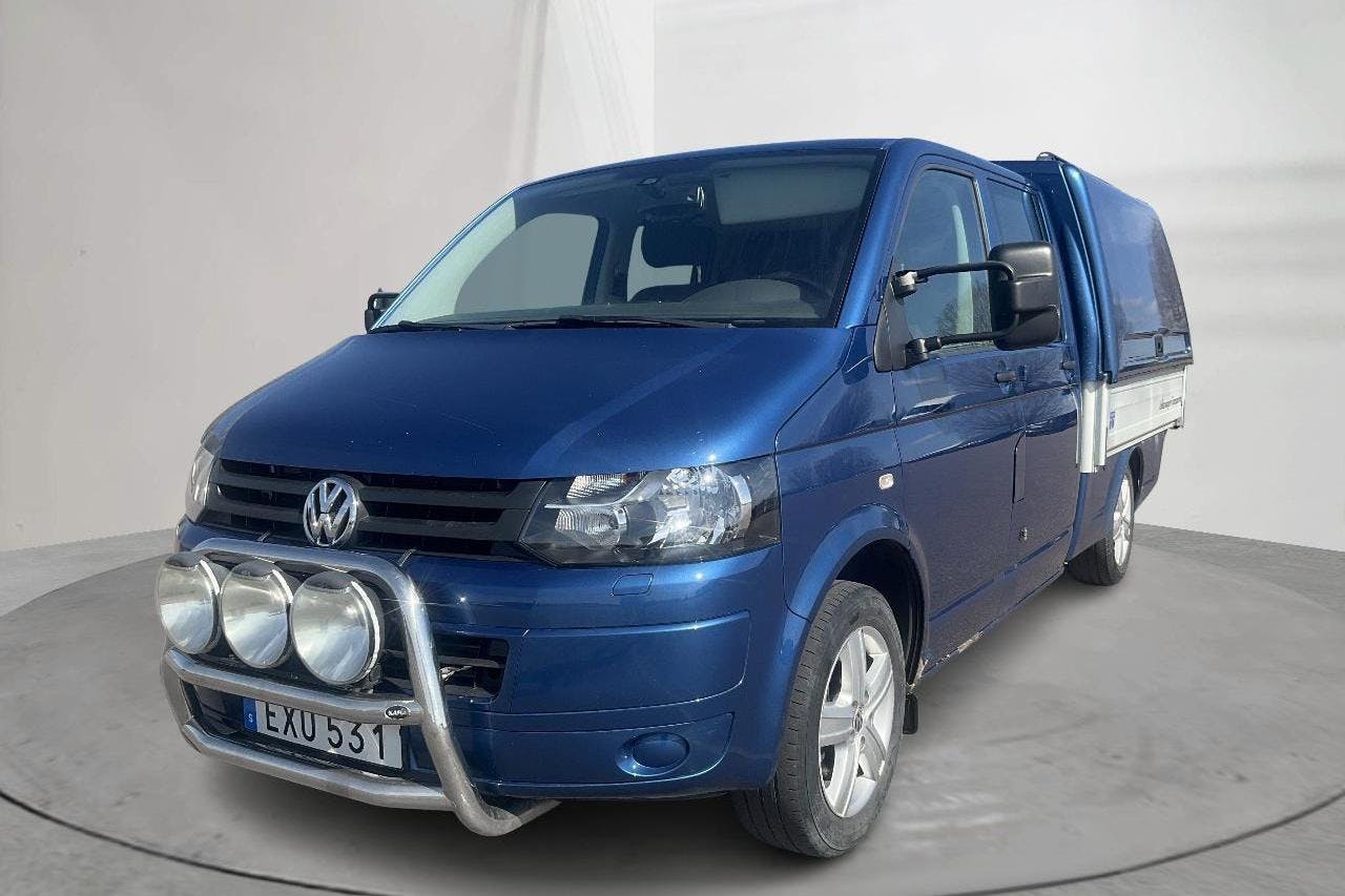 VW Transporter T5 2.0 BiTDI Pickup 4MOTION (180hk) - 176 680 km - Käsitsi - sinine - 2015