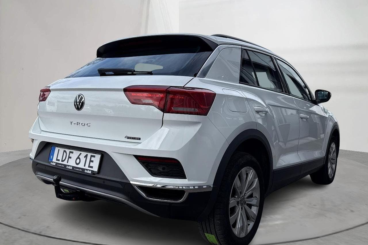 VW T-Roc 2.0 TDI 4MOTION (150hk) - 7 343 mil - Automat - vit - 2022