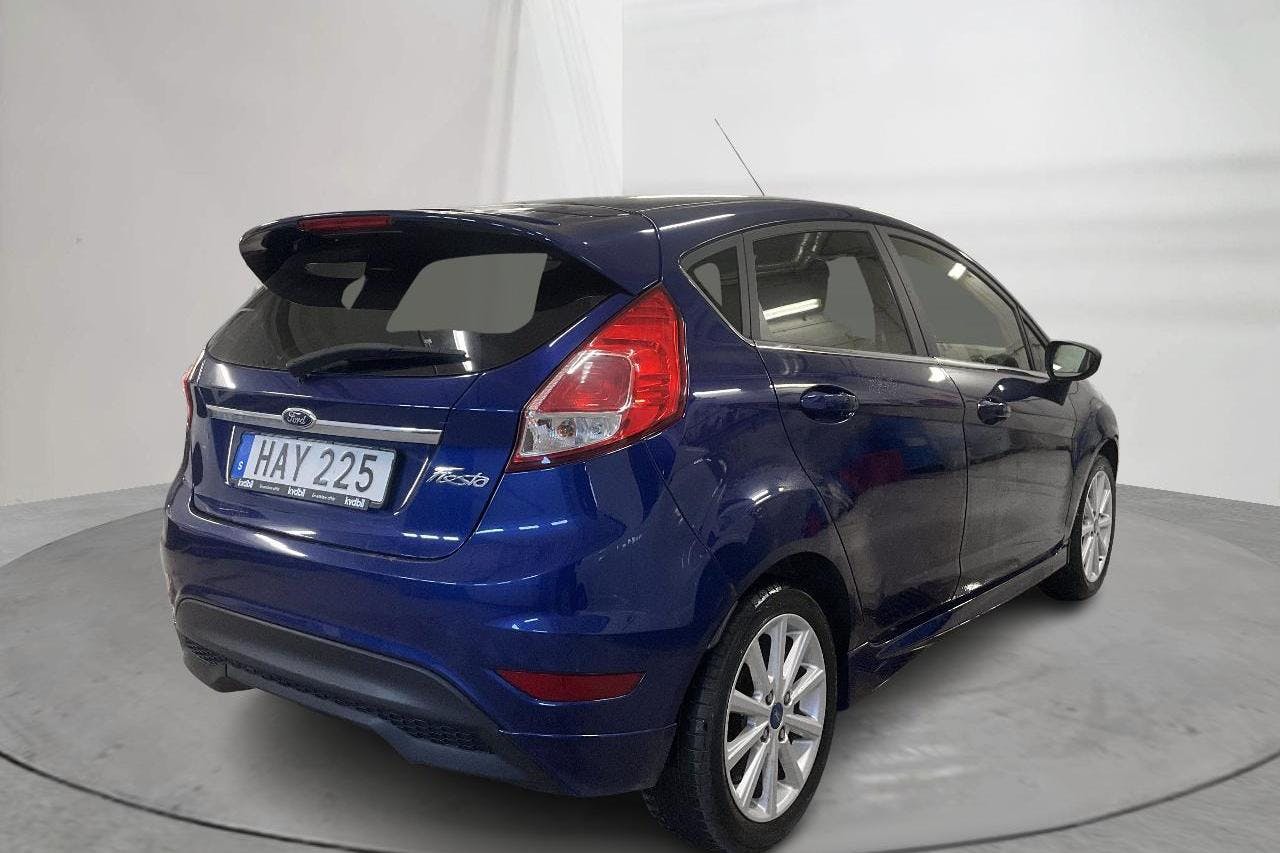 Ford Fiesta 1.0T EcoBoost 5dr (140hk) - 6 850 mil - Manuell - blå - 2015