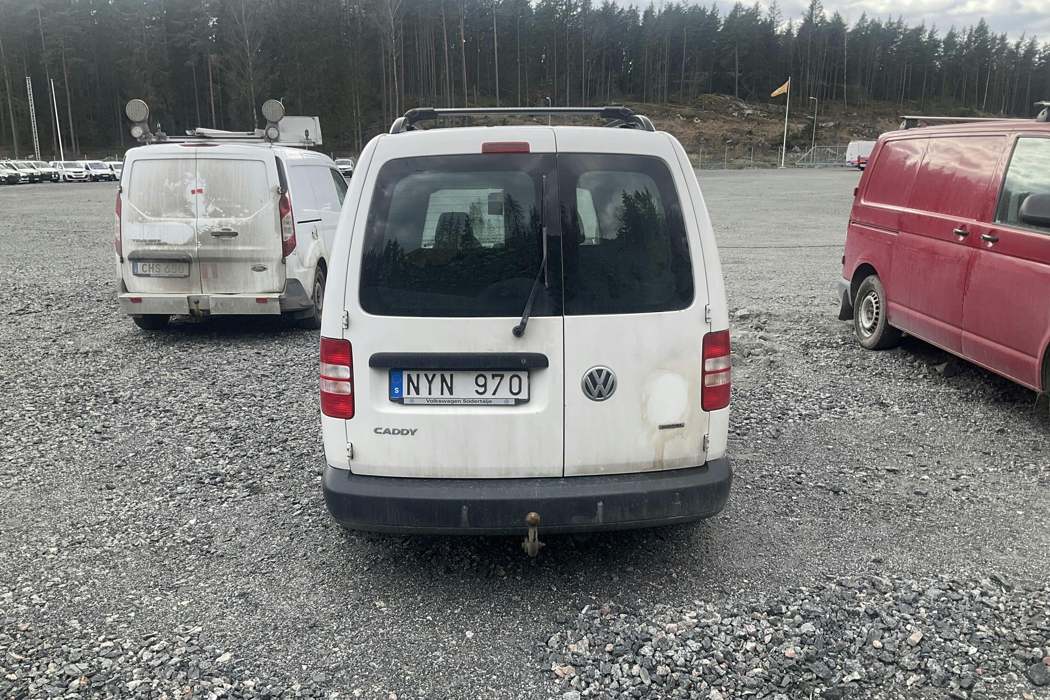 VW Caddy 2.0 Ecofuel Maxi Skåp (109hk) - 122 210 km - Manuaalinen - valkoinen - 2014