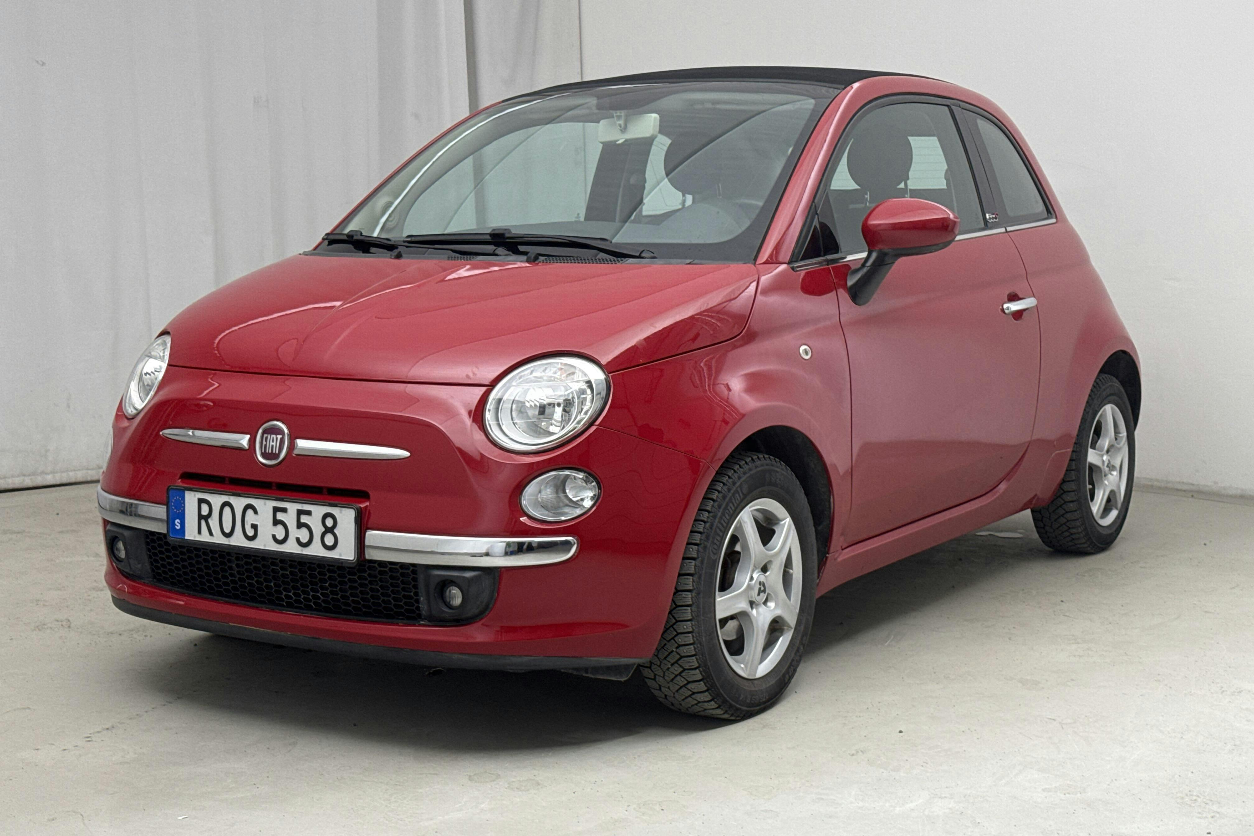 Fiat 500C 1.2 (69hk) - 49 460 km - Manuaalinen - punainen - 2014