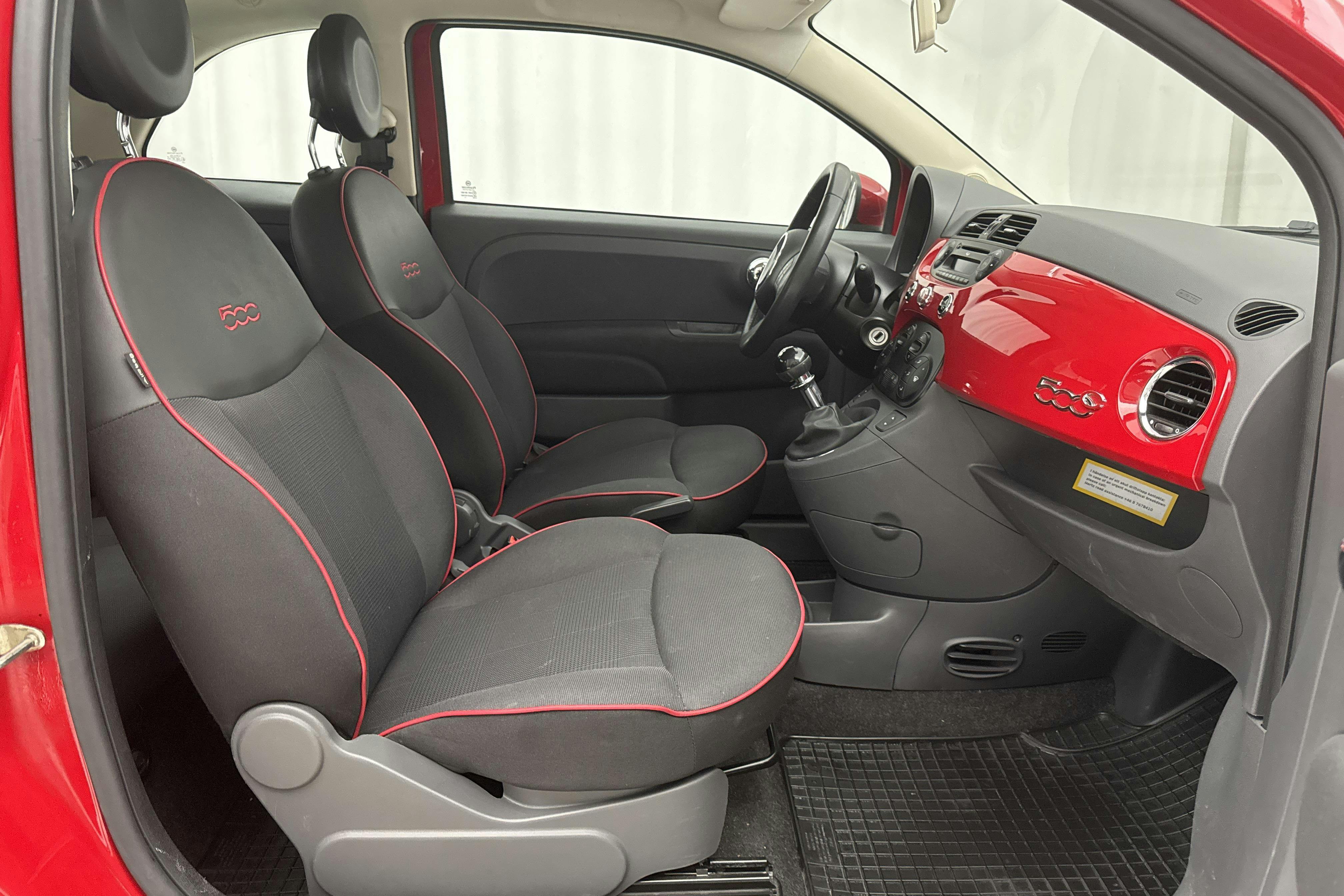Fiat 500C 1.2 (69hk) - 49 460 km - Manual - red - 2014