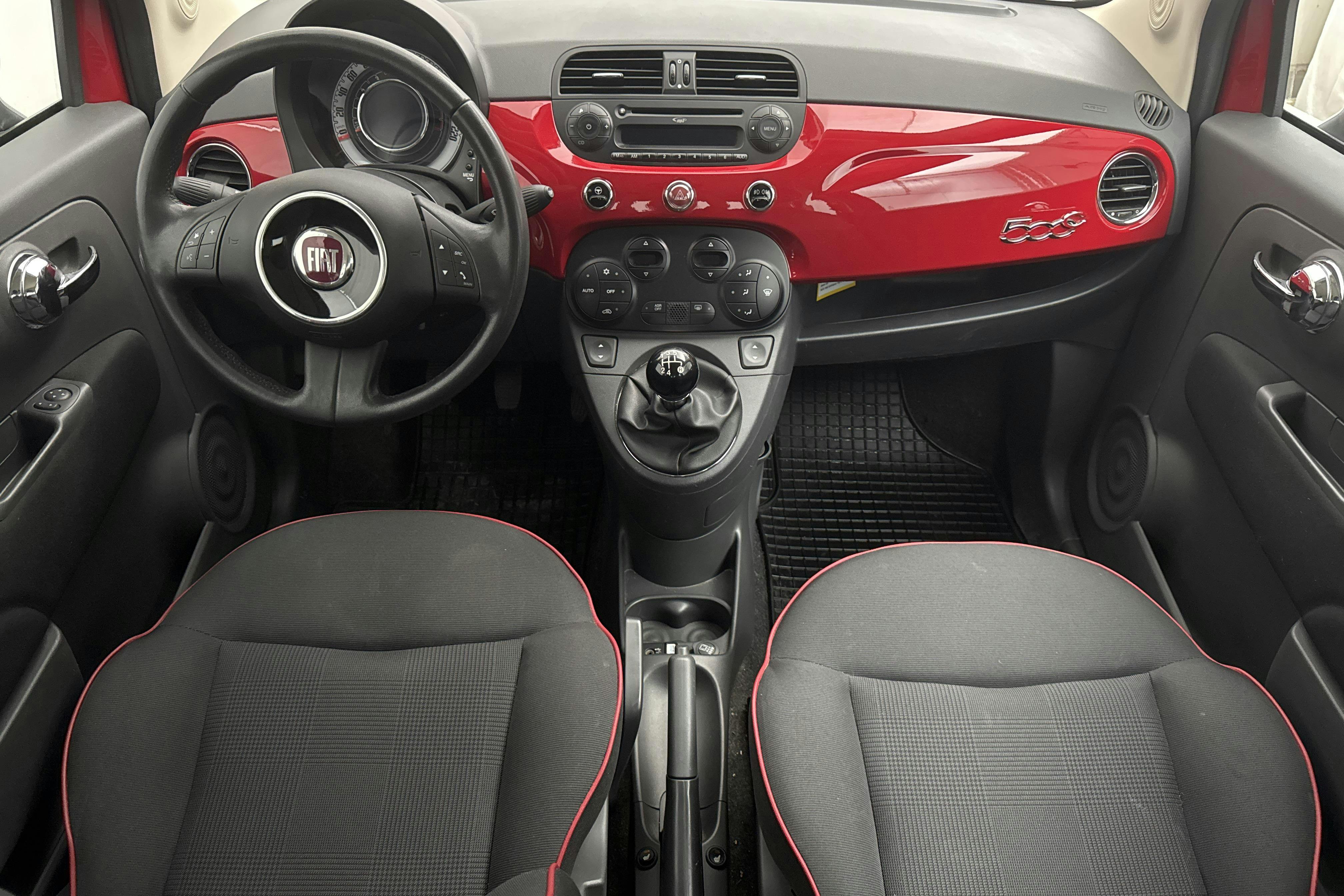 Fiat 500C 1.2 (69hk) - 49 460 km - Manual - red - 2014