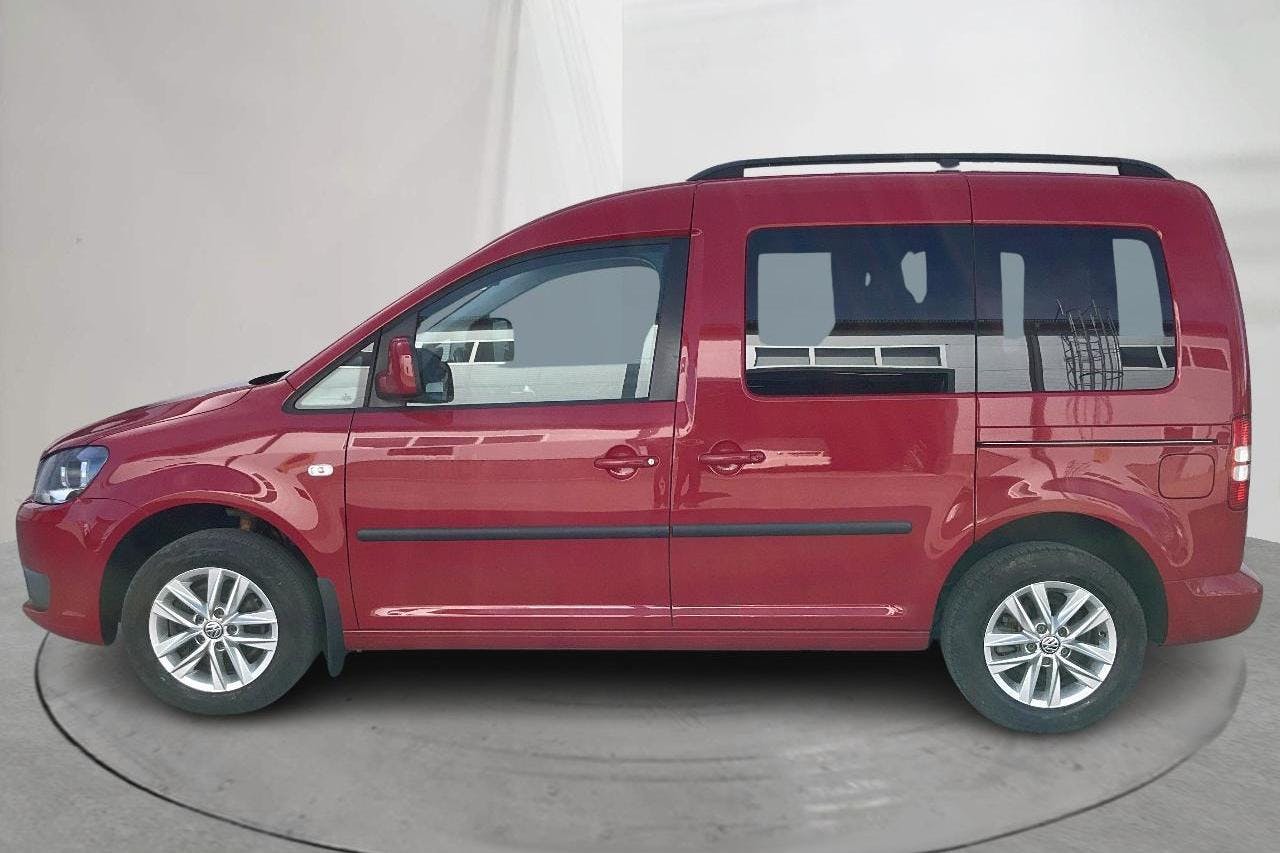 VW Caddy Life 2.0 EcoFuel (109hk) - 14 553 mil - Manuell - röd - 2014
