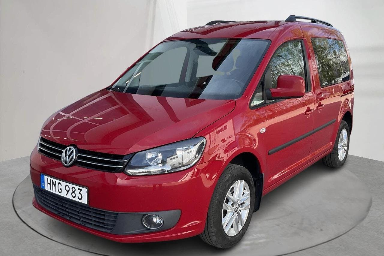 VW Caddy Life 2.0 EcoFuel (109hk) - 14 553 mil - Manuell - röd - 2014