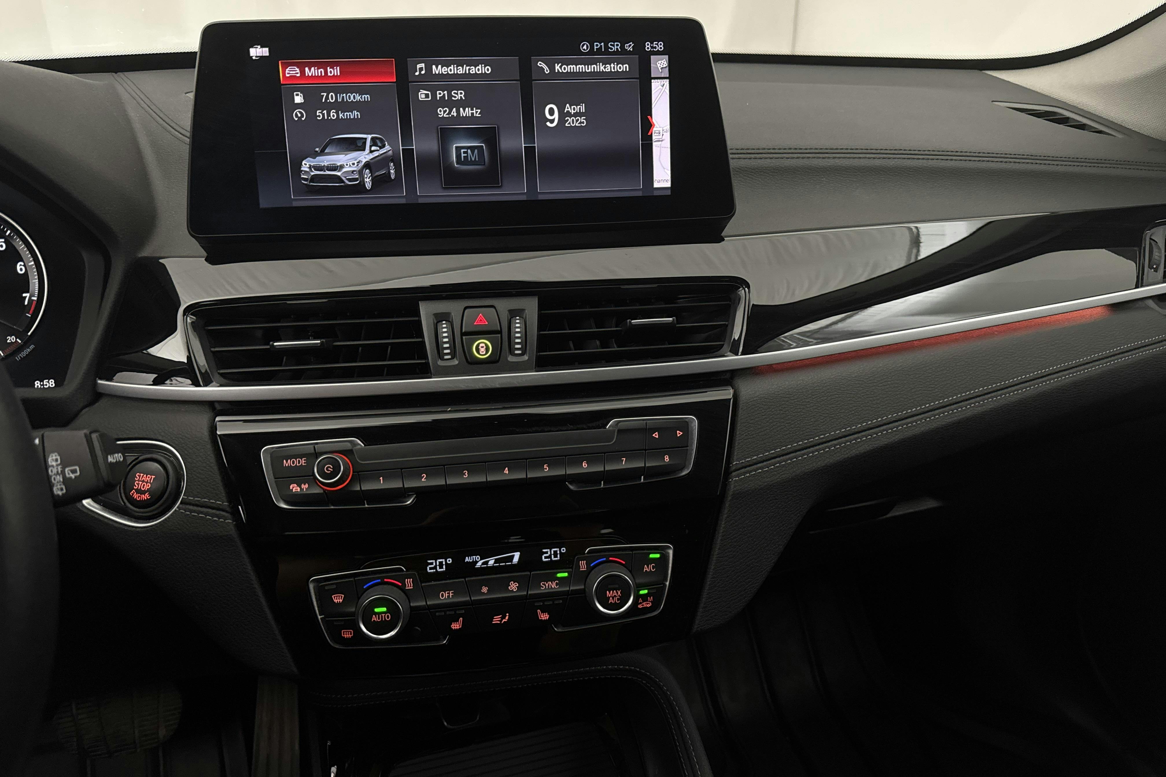 BMW X1 sDrive20i LCI, F48 (192hk) - 83 010 km - Automatic - black - 2020