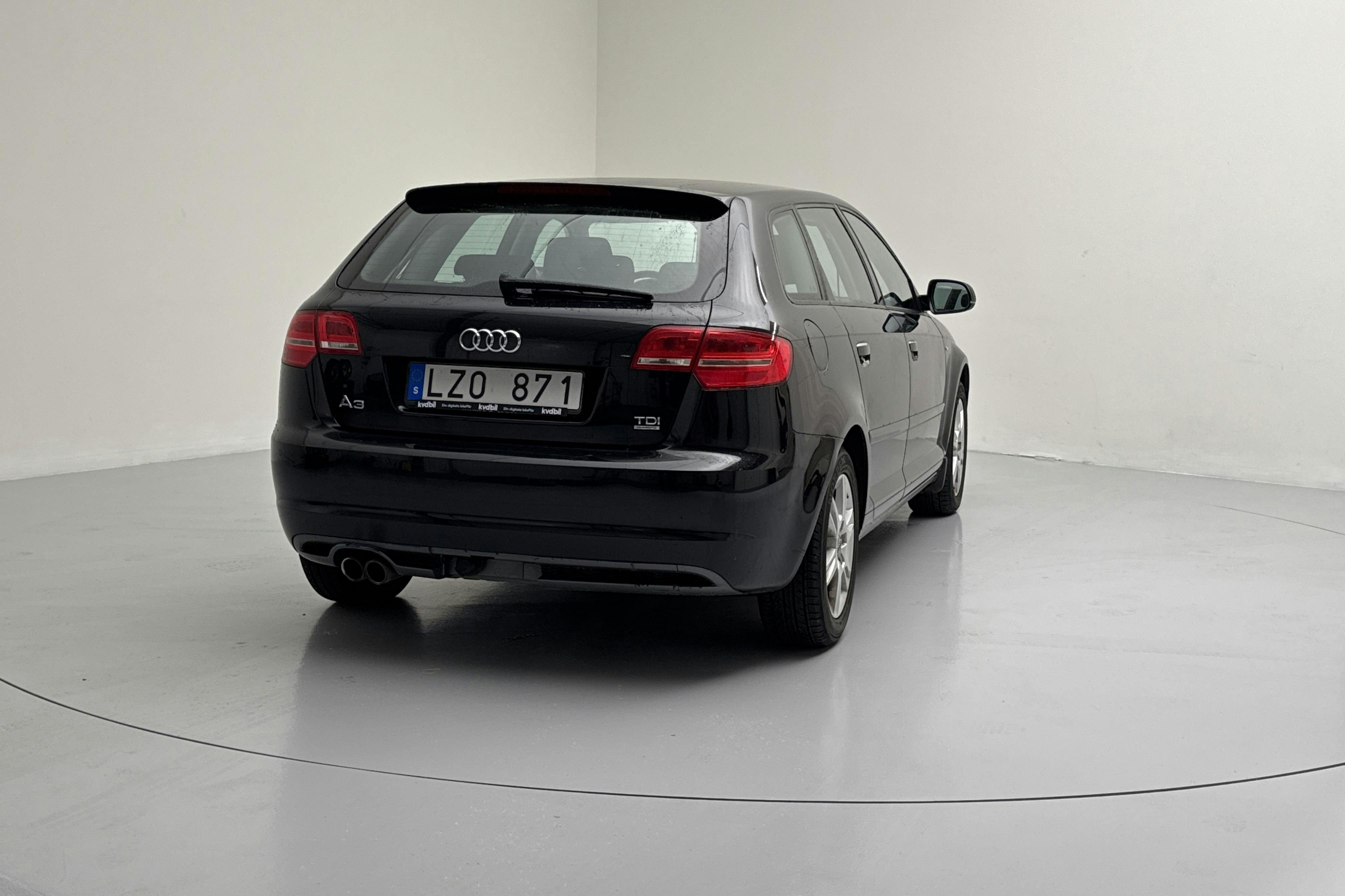 Audi A3 2.0 TDI Sportback quattro (140hk) - 177 250 km - Manualna - czarny - 2012