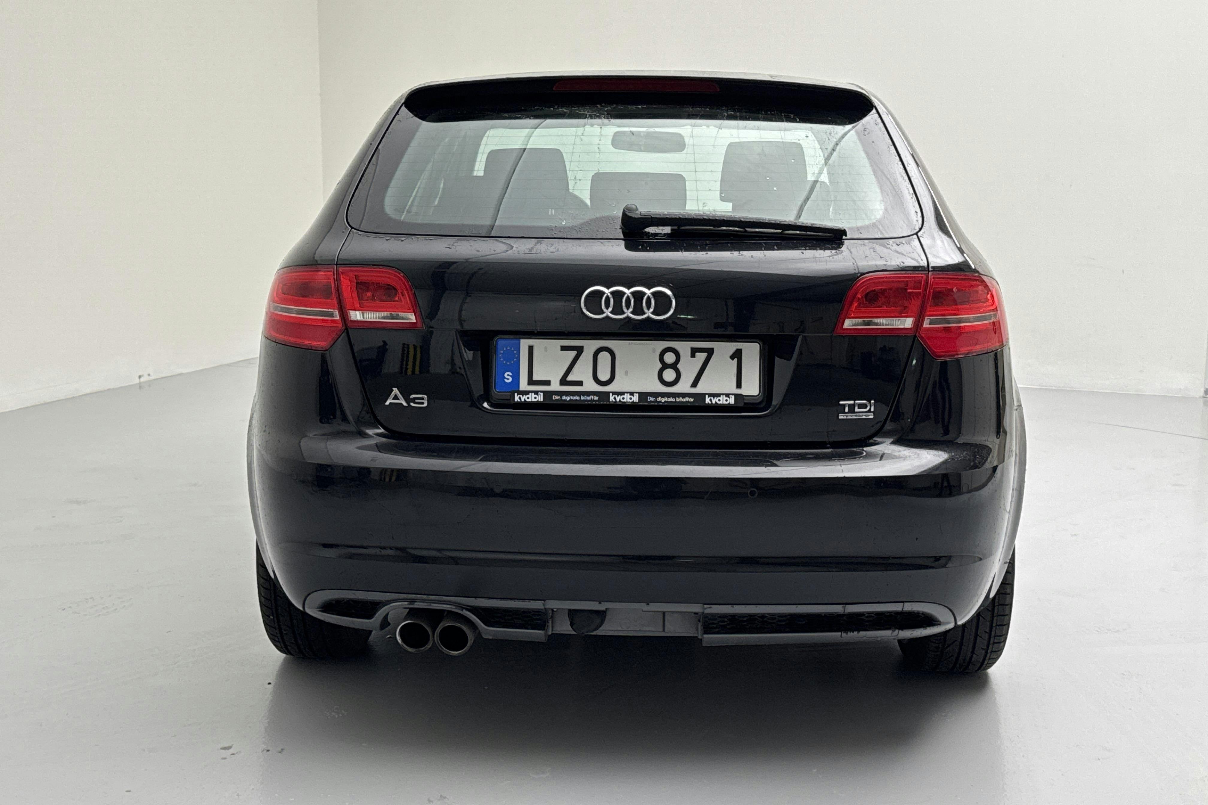 Audi A3 2.0 TDI Sportback quattro (140hk) - 177 250 km - Manualna - czarny - 2012