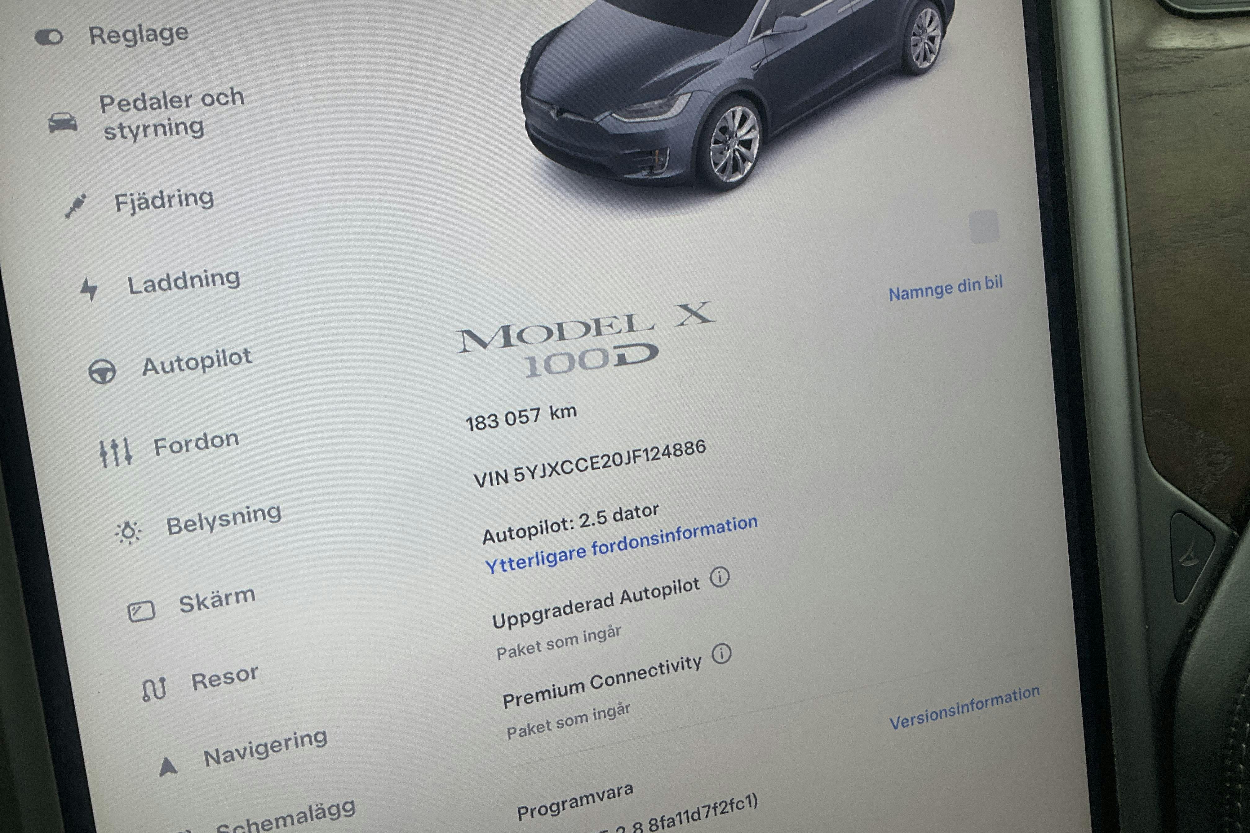 Tesla Model X 100D - 183 050 km - Automatic - gray - 2018