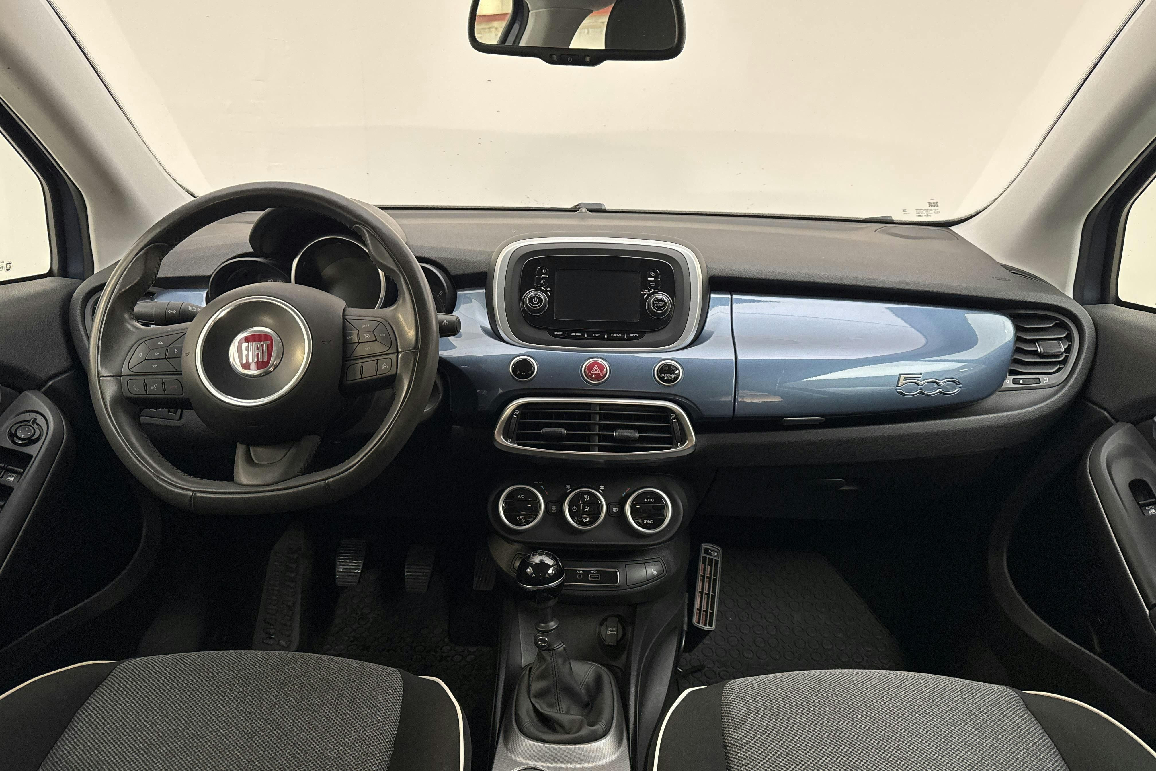 Fiat 500X 1.6 E-torq (110hk) - 78 350 km - Automaatne - sinine - 2017