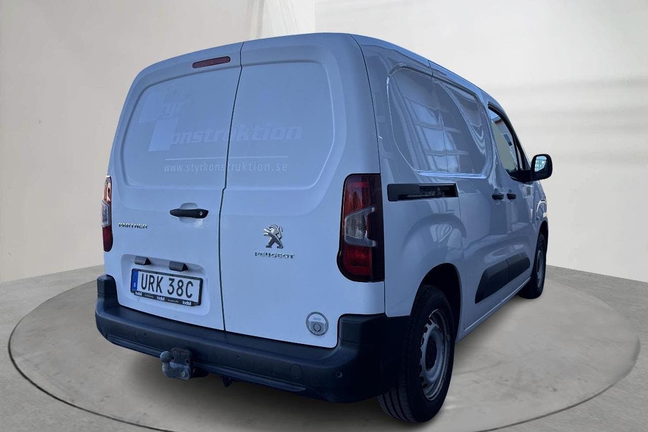 Peugeot Partner 1.5 HDI Skåp (100hk) - 6 039 mil - Manuell - vit - 2019