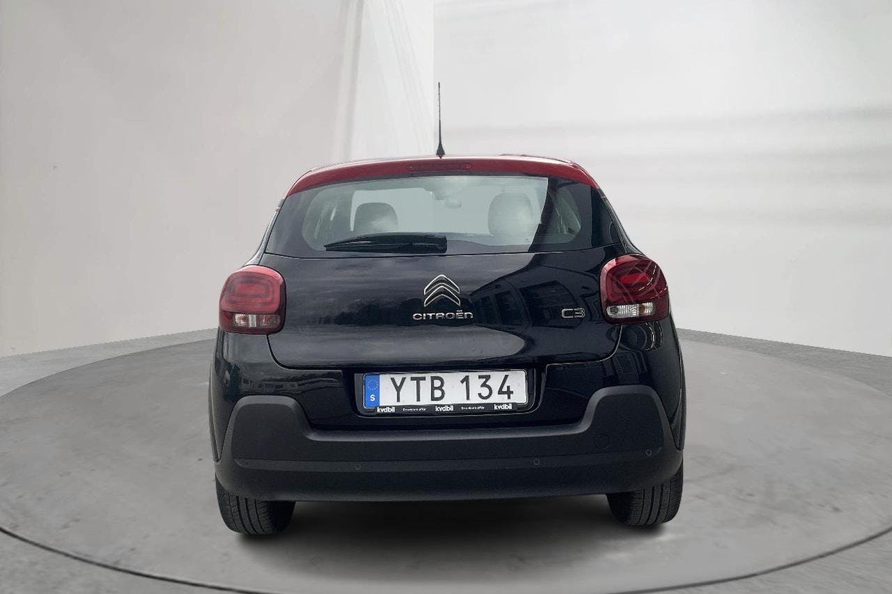 Citroën C3 PureTech (82hk) - 47 790 km - Käsitsi - must - 2019