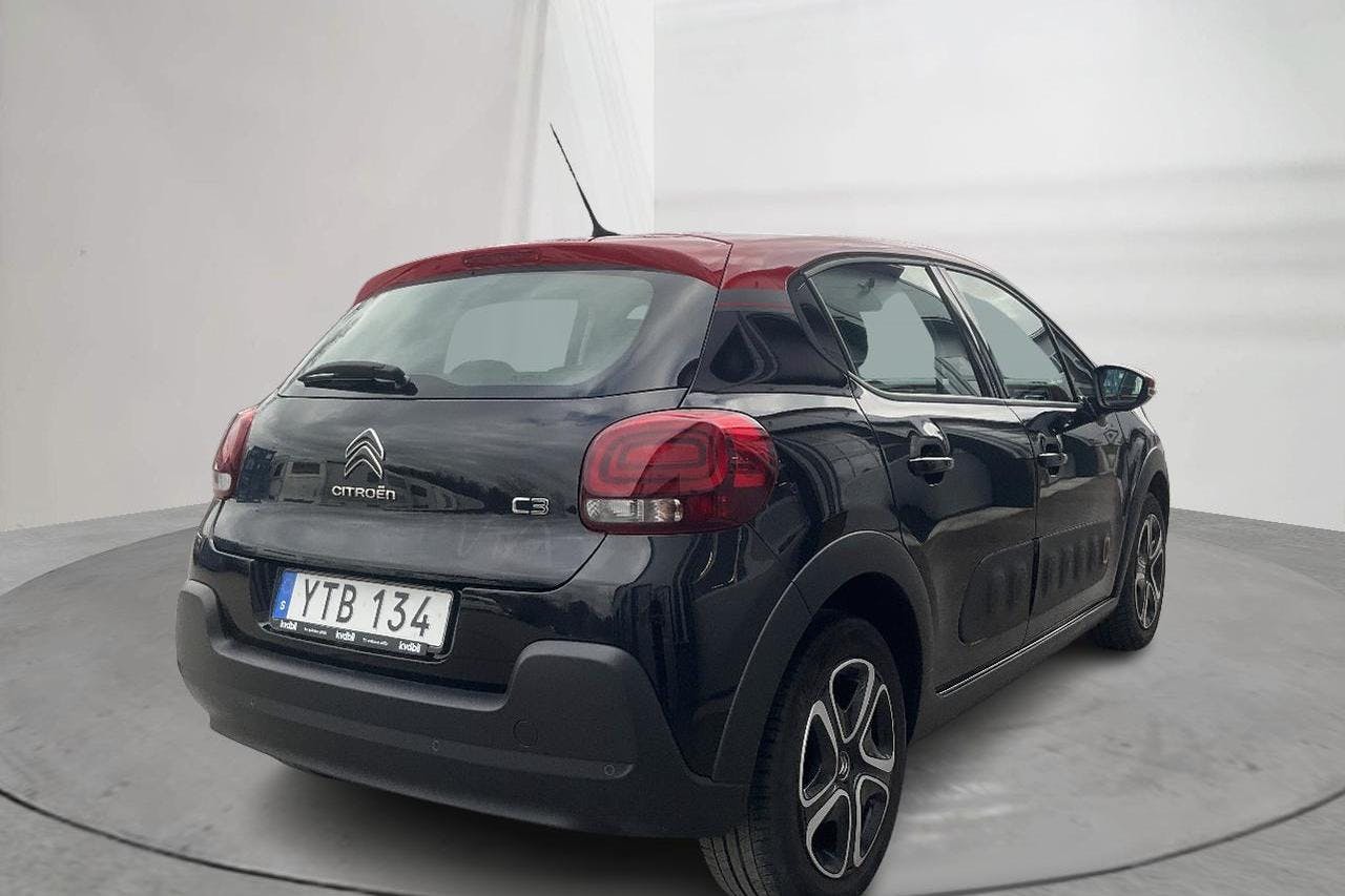 Citroën C3 PureTech (82hk) - 47 790 km - Käsitsi - must - 2019