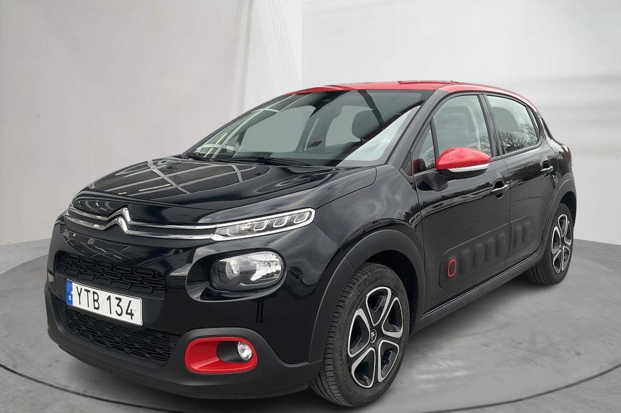 Citroën C3 PureTech (82hk) - 47 790 km - Käsitsi - must - 2019