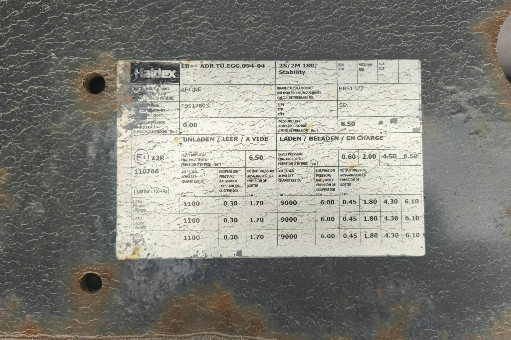 KRONE SD MEGA-LINER - 0 km - 2011