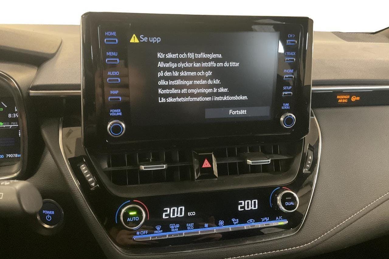 Toyota Corolla 1.8 Hybrid Touring Sports (122hk) - 79 100 km - Automaattinen - valkoinen - 2021