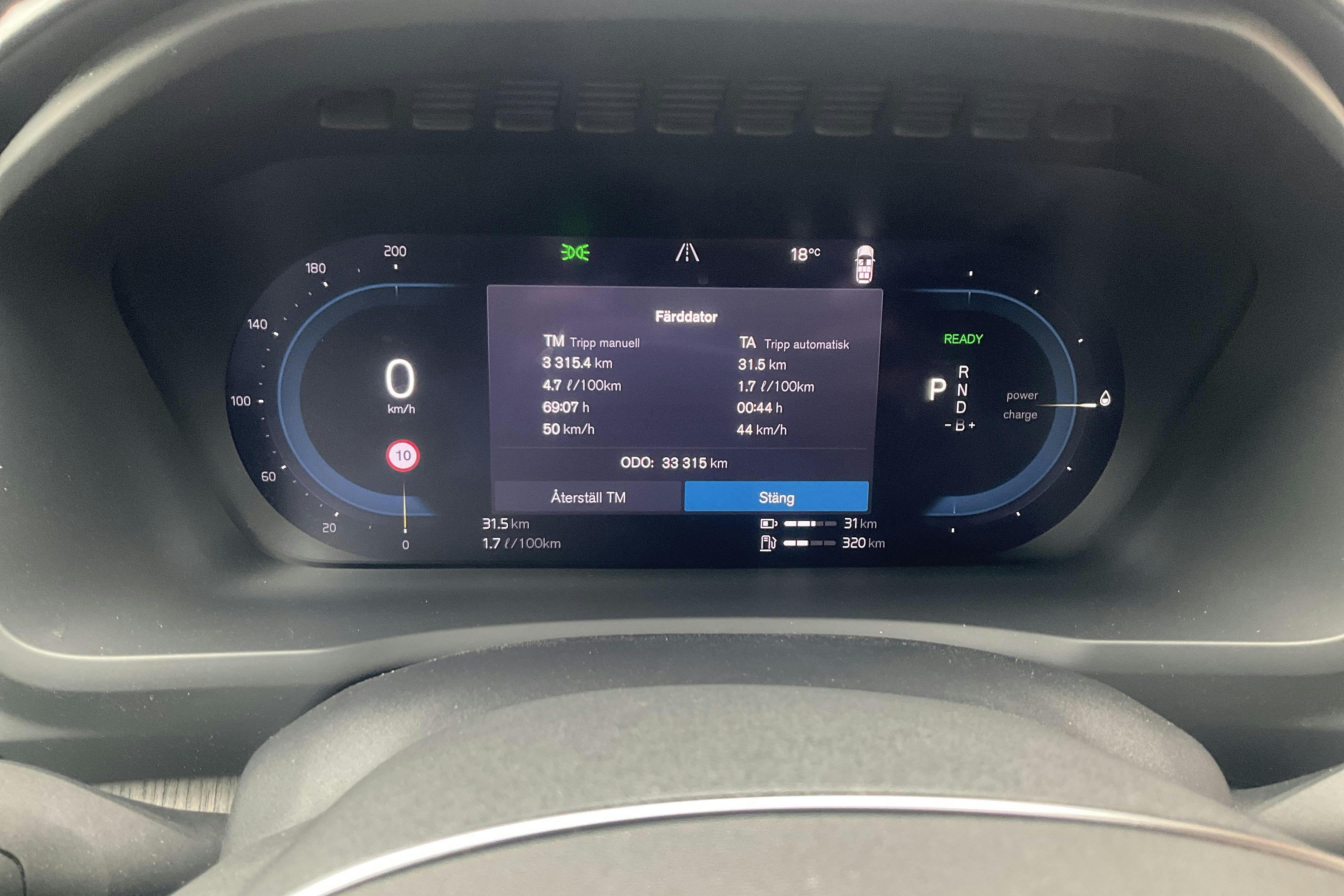 Volvo XC90 T8 AWD Recharge (455hk) - 33 320 km - Automatic - gray - 2023
