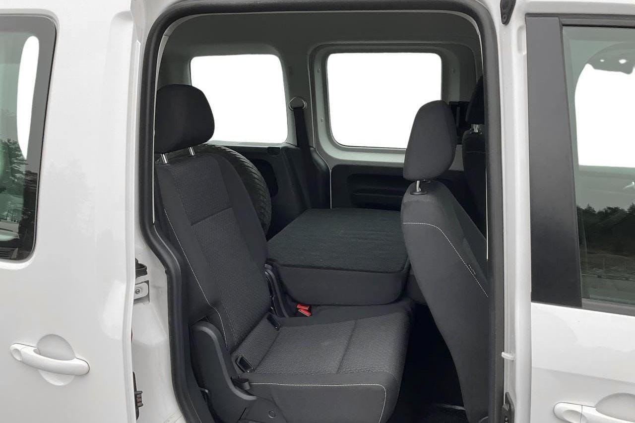 VW Caddy Life 2.0 TDI (102hk) - 75 730 km - Käsitsi - valge - 2018
