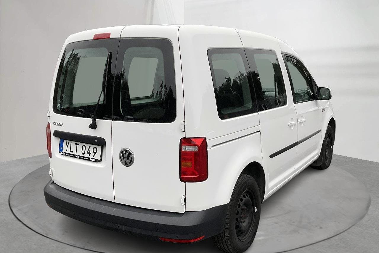 VW Caddy Life 2.0 TDI (102hk) - 75 730 km - Käsitsi - valge - 2018