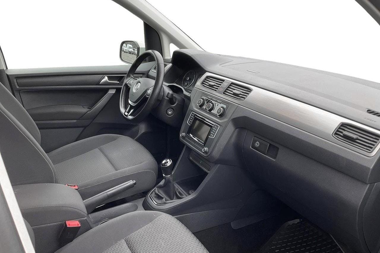 VW Caddy Life 2.0 TDI (102hk) - 75 730 km - Käsitsi - valge - 2018