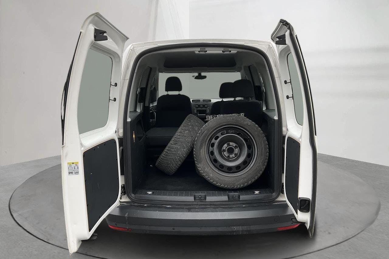 VW Caddy Life 2.0 TDI (102hk) - 75 730 km - Käsitsi - valge - 2018