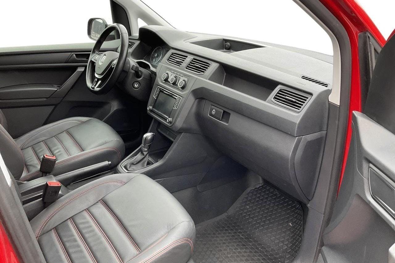 VW Caddy 2.0 TDI Skåp (150hk) - 53 080 km - Automatyczna - czerwony - 2017