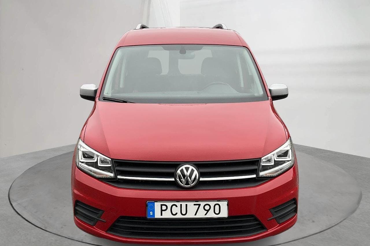 VW Caddy 2.0 TDI Skåp (150hk) - 53 080 km - Automatyczna - czerwony - 2017