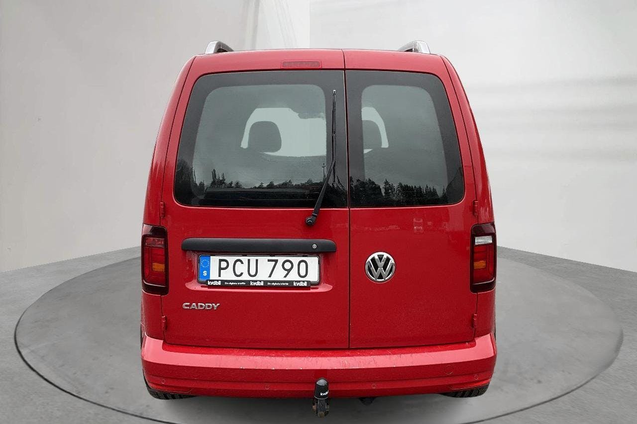 VW Caddy 2.0 TDI Skåp (150hk) - 53 080 km - Automatyczna - czerwony - 2017