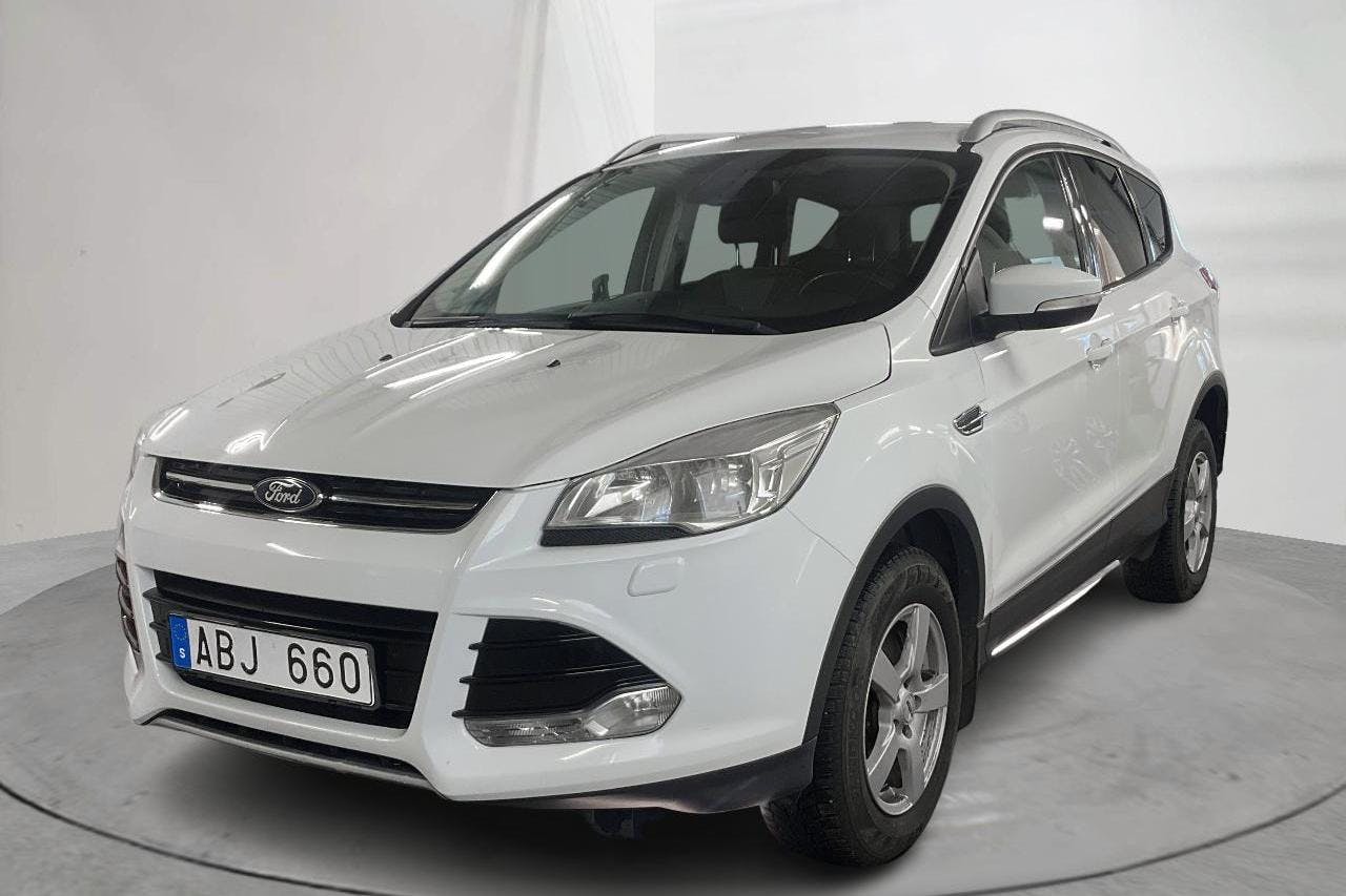Ford Kuga 2.0 TDCi 4WD (140hk) - 129 400 km - Automatic - white - 2014