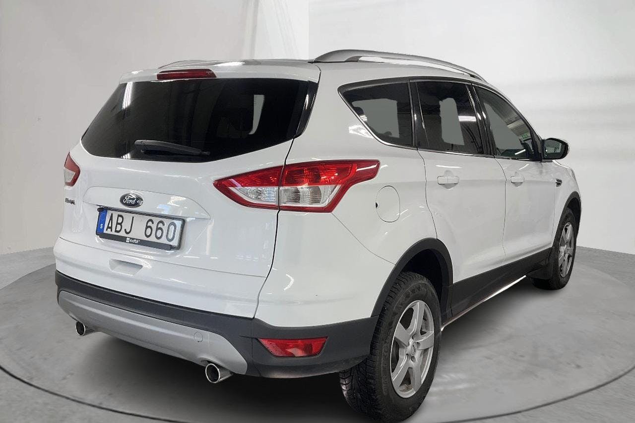 Ford Kuga 2.0 TDCi 4WD (140hk) - 129 400 km - Automatic - white - 2014
