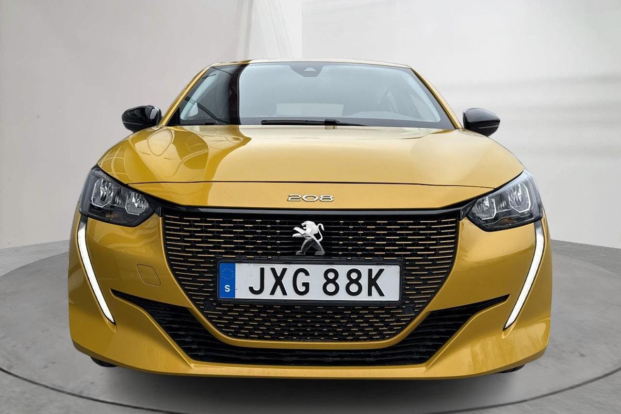 Peugeot e-208 50 kWh 5dr (136hk) - 34 520 km - Automatyczna - żółty - 2022