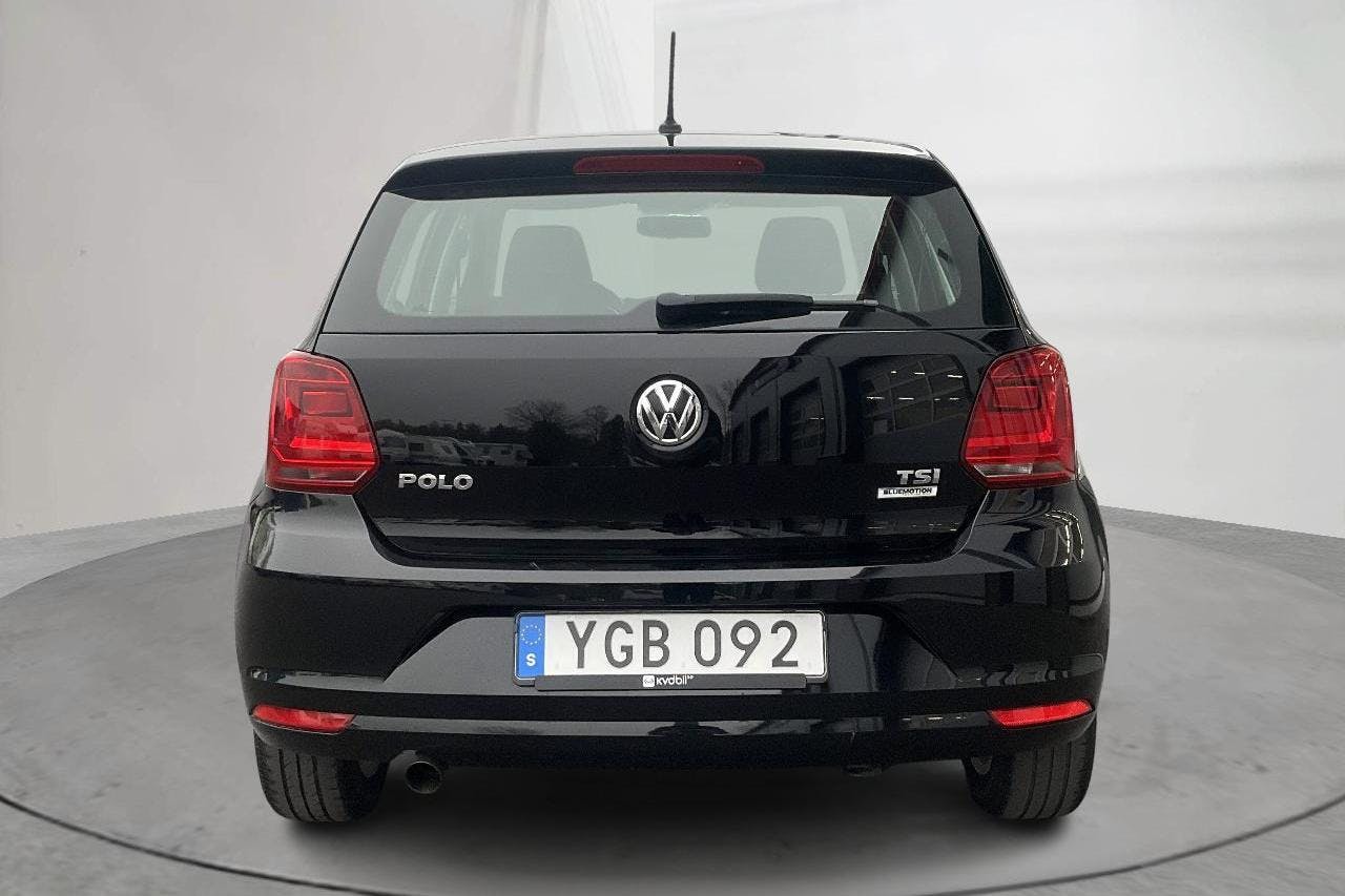 VW Polo 1.2 TSI 5dr (90hk) - 94 980 km - Manual - black - 2017