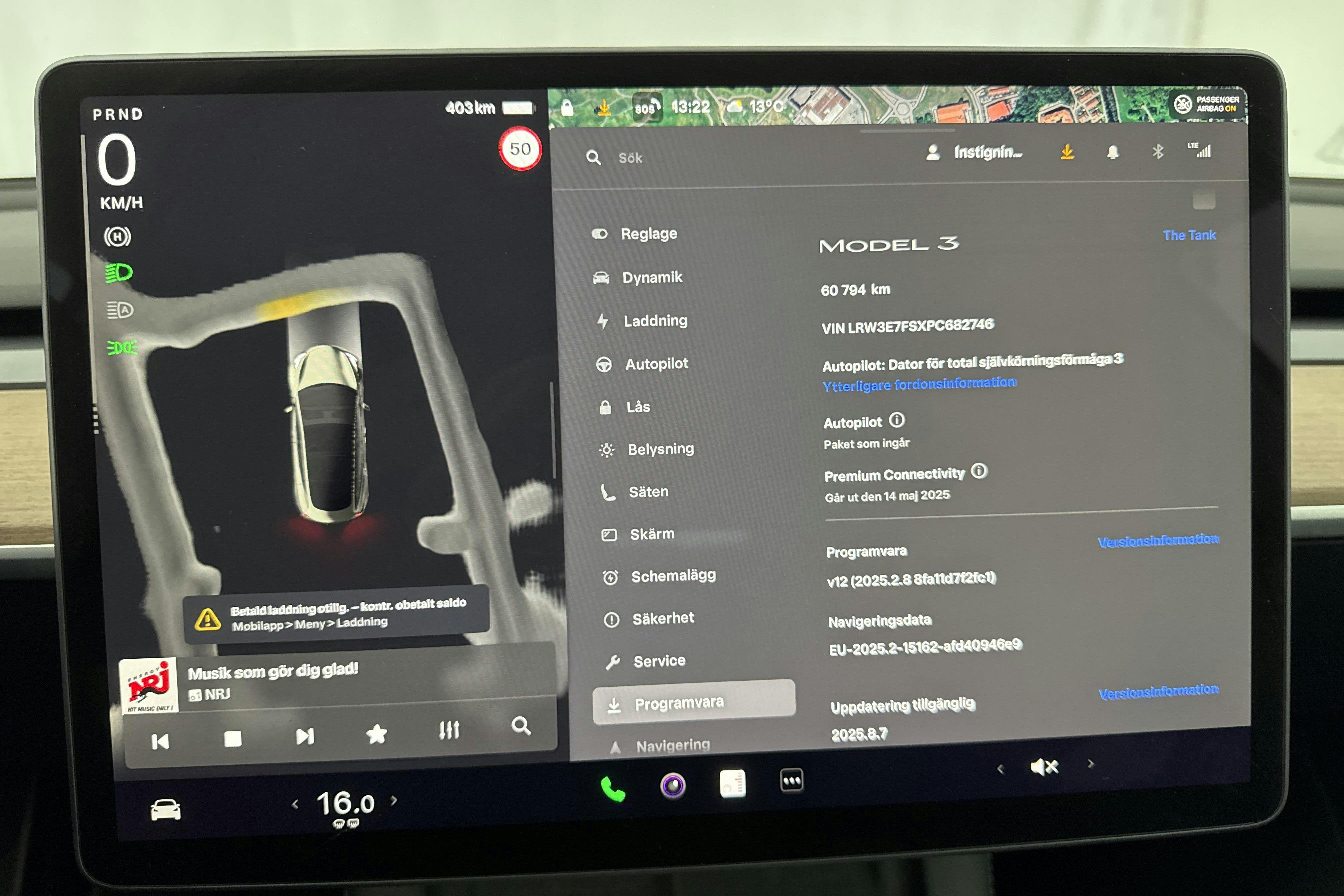 Tesla Model 3 Standard Range RWD - 60 800 km - Automatyczna - czarny - 2023