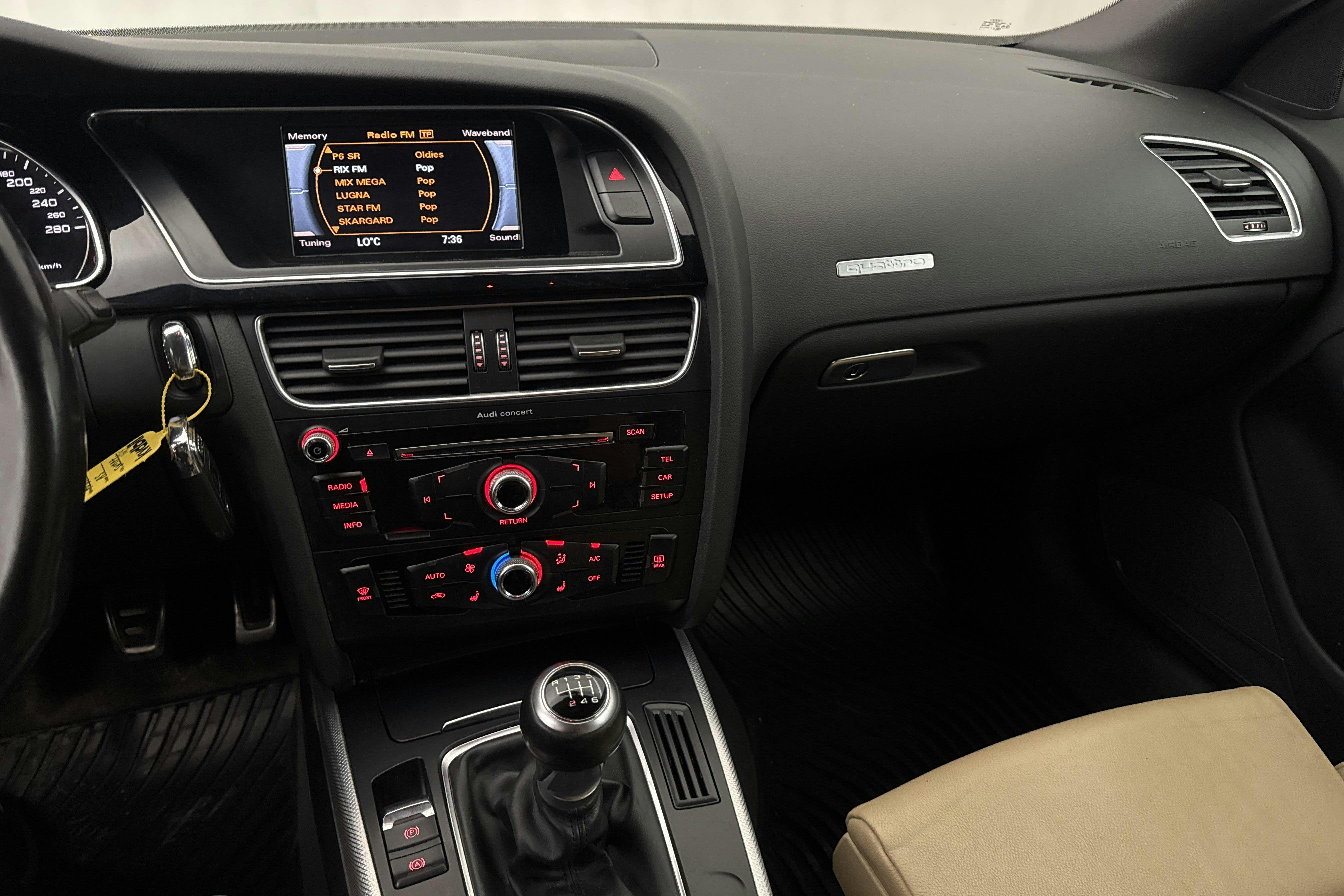 Audi A5 2.0 TFSI Coupé quattro (225hk) - 182 930 km - Manualna - czarny - 2016