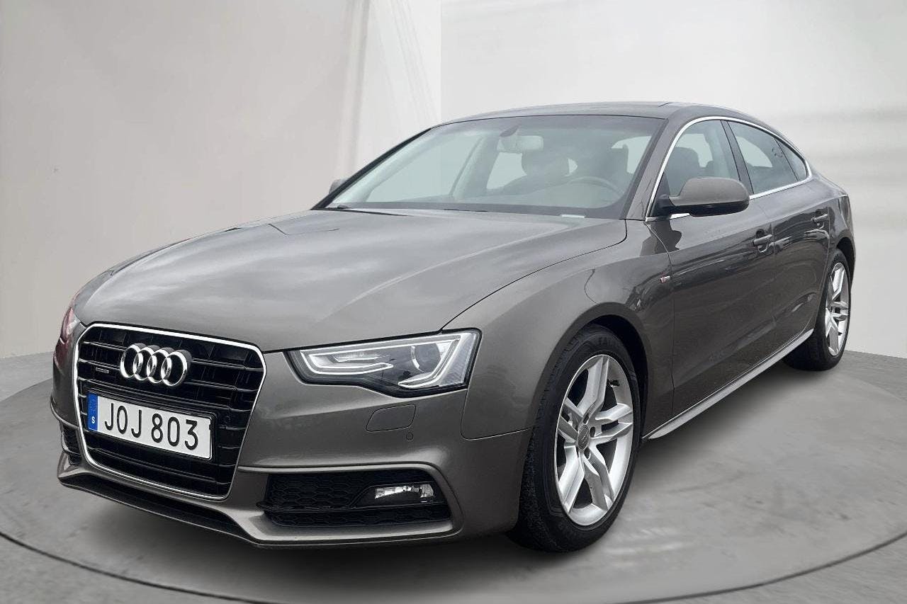 Audi A5 2.0 TDI Clean diesel Sportback quattro (190hk) - 121 830 km - Automatic - gray - 2015