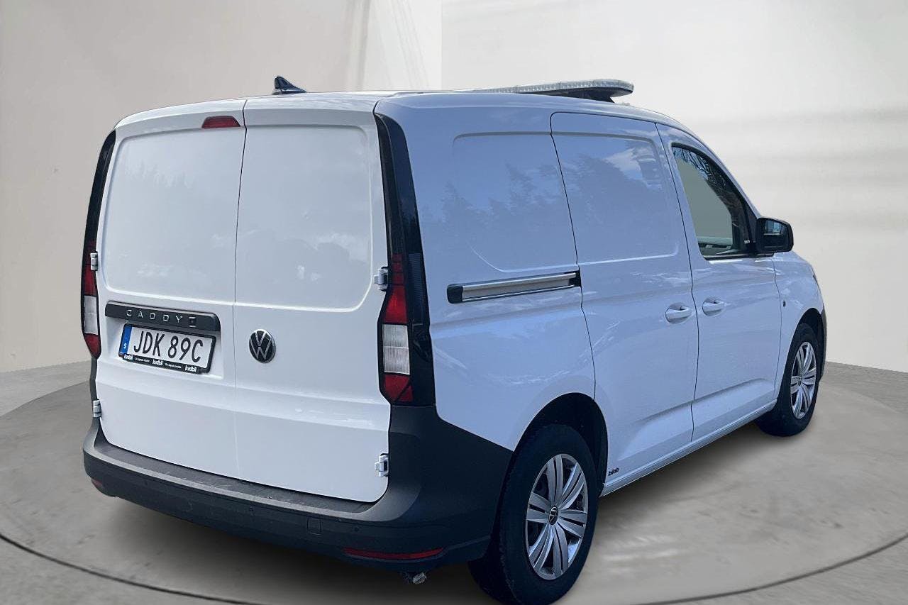 VW Caddy Cargo 2.0 TDI Skåp (122hk) - 9 265 mil - Automat - vit - 2022