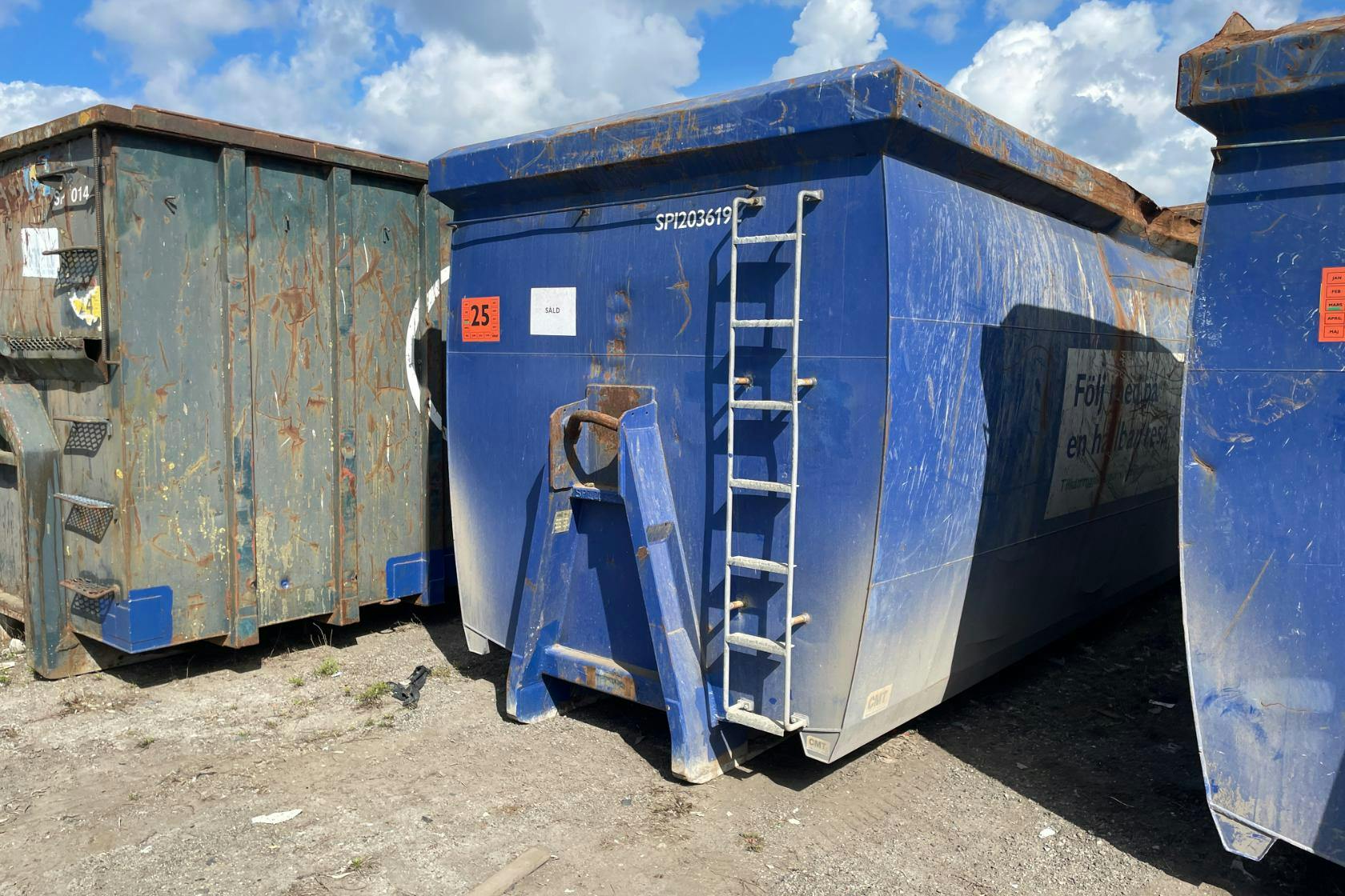 Container med hängande läm dörrar 36 kubik - 0 km - 2020