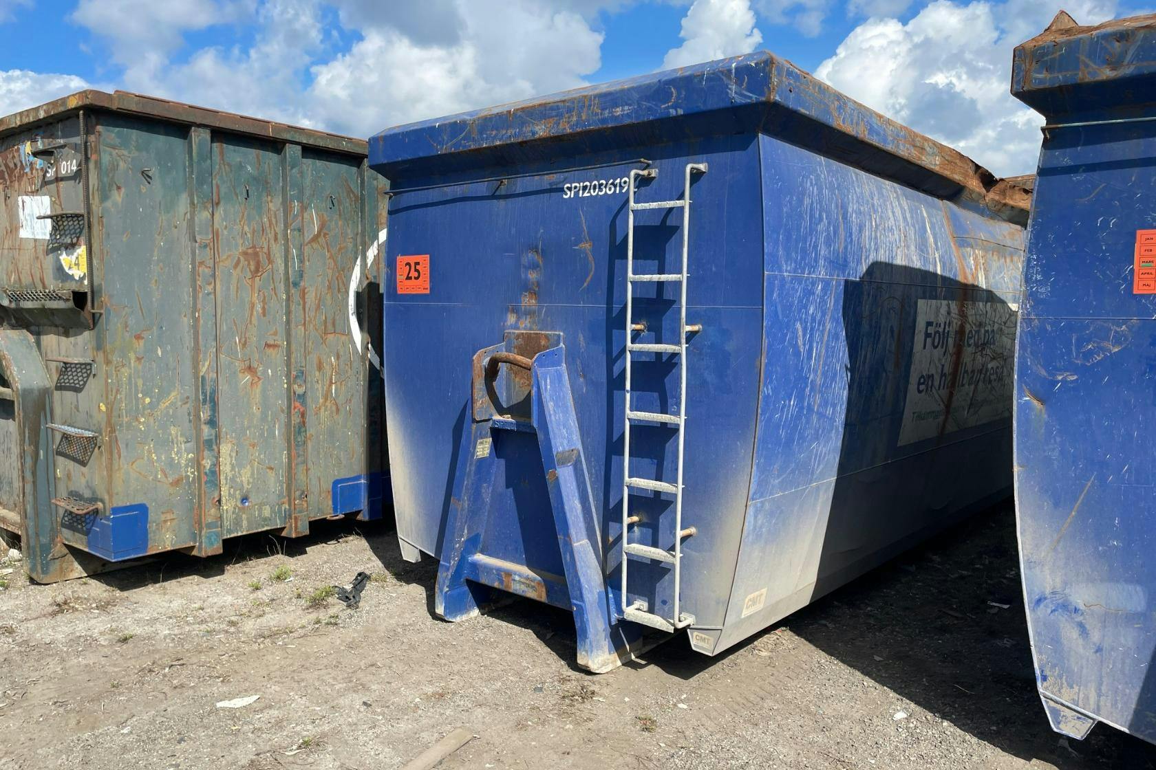 Container med hängande läm dörrar 36 kubik - 0 km - 2020