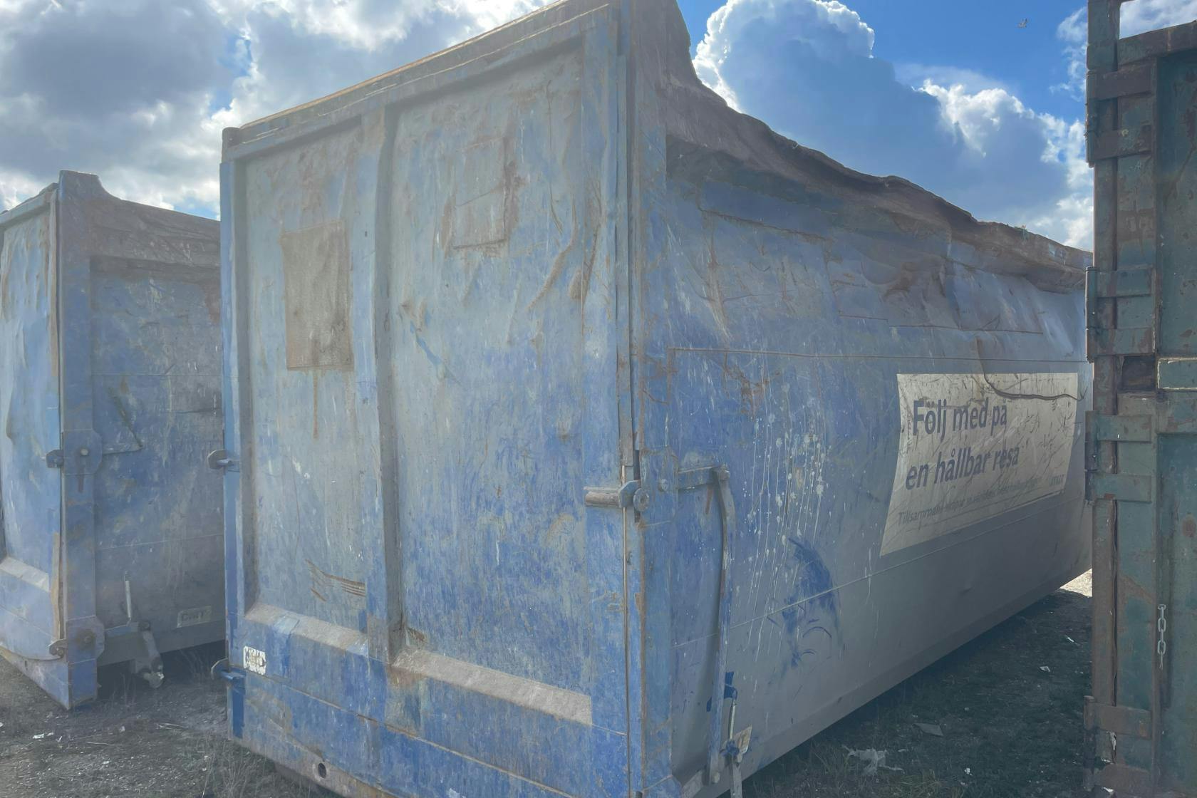 Container med hängande läm dörrar 36 kubik - 0 km - 2020