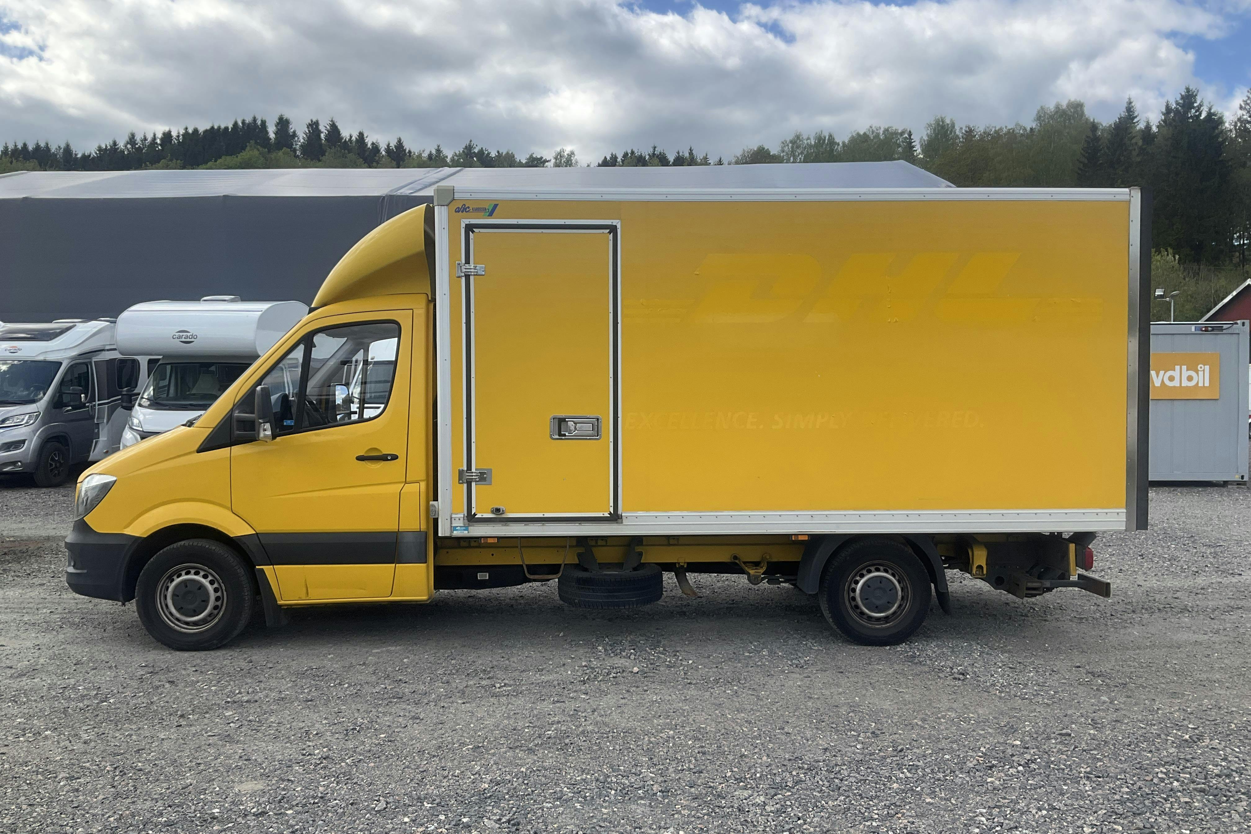 Mercedes Sprinter 316 CDI Volymskåp (163hk) - 35 717 mil - Manuell - gul - 2018