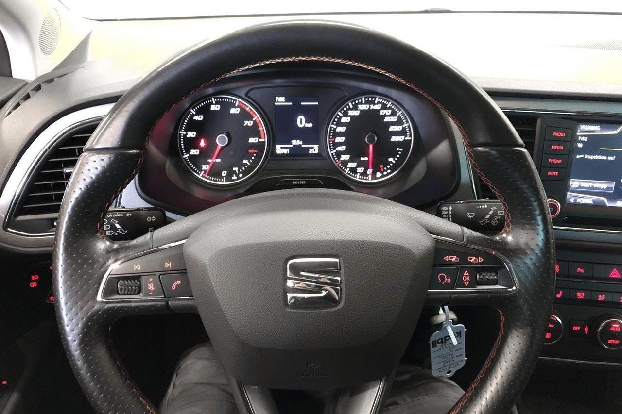 Seat Leon 1.4 TSI 5dr (150hk) - 98 710 km - Manual - white - 2016