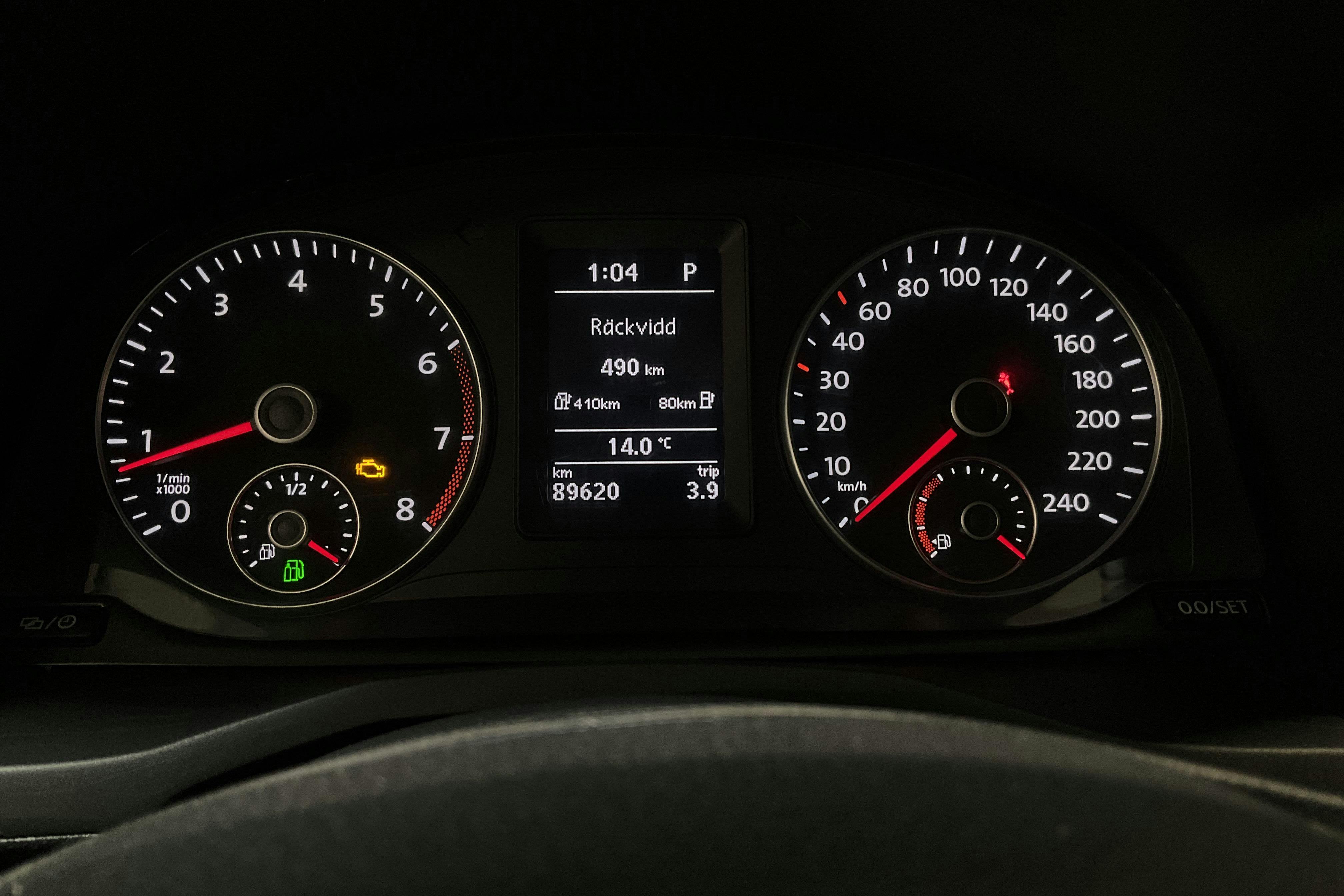 VW Caddy 1.4 TGI Skåp (110hk) - 8 962 mil - Automat - vit - 2018