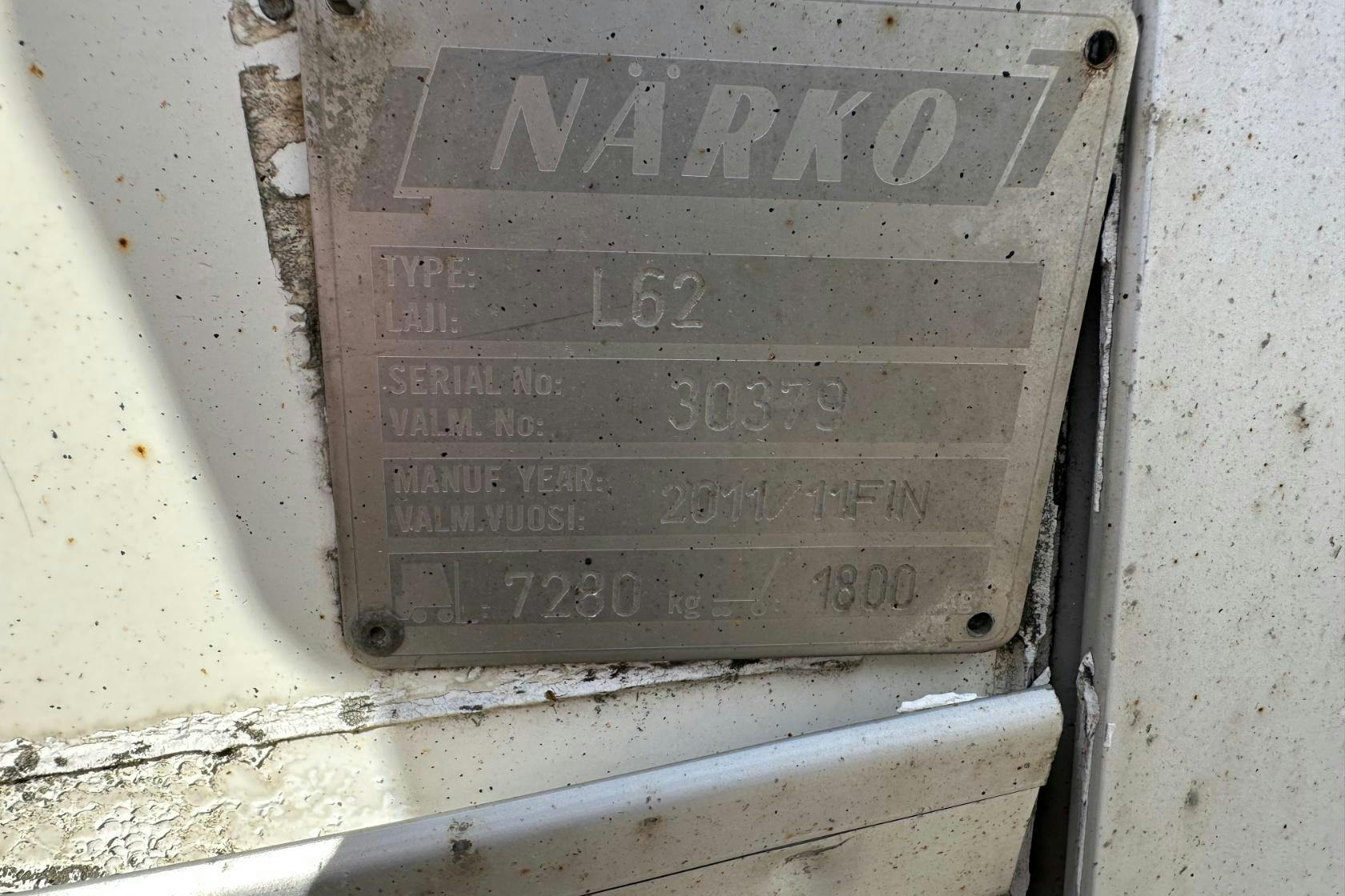 NÄRKO D4ZW13L62 - 0 km - vit - 2012
