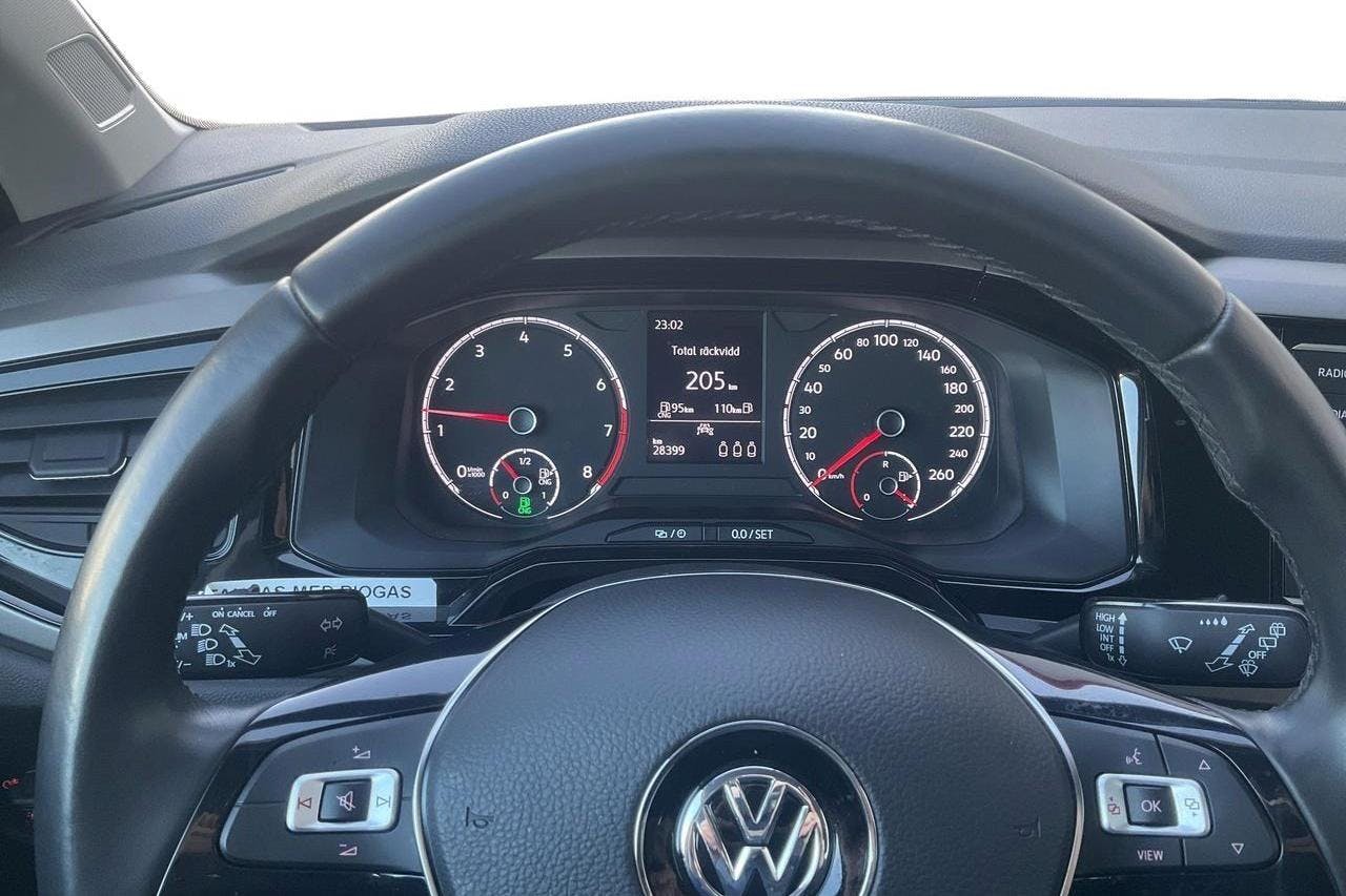 VW Polo 1.0 TGI 5dr (90hk) - 2 839 mil - Manuell - vit - 2020