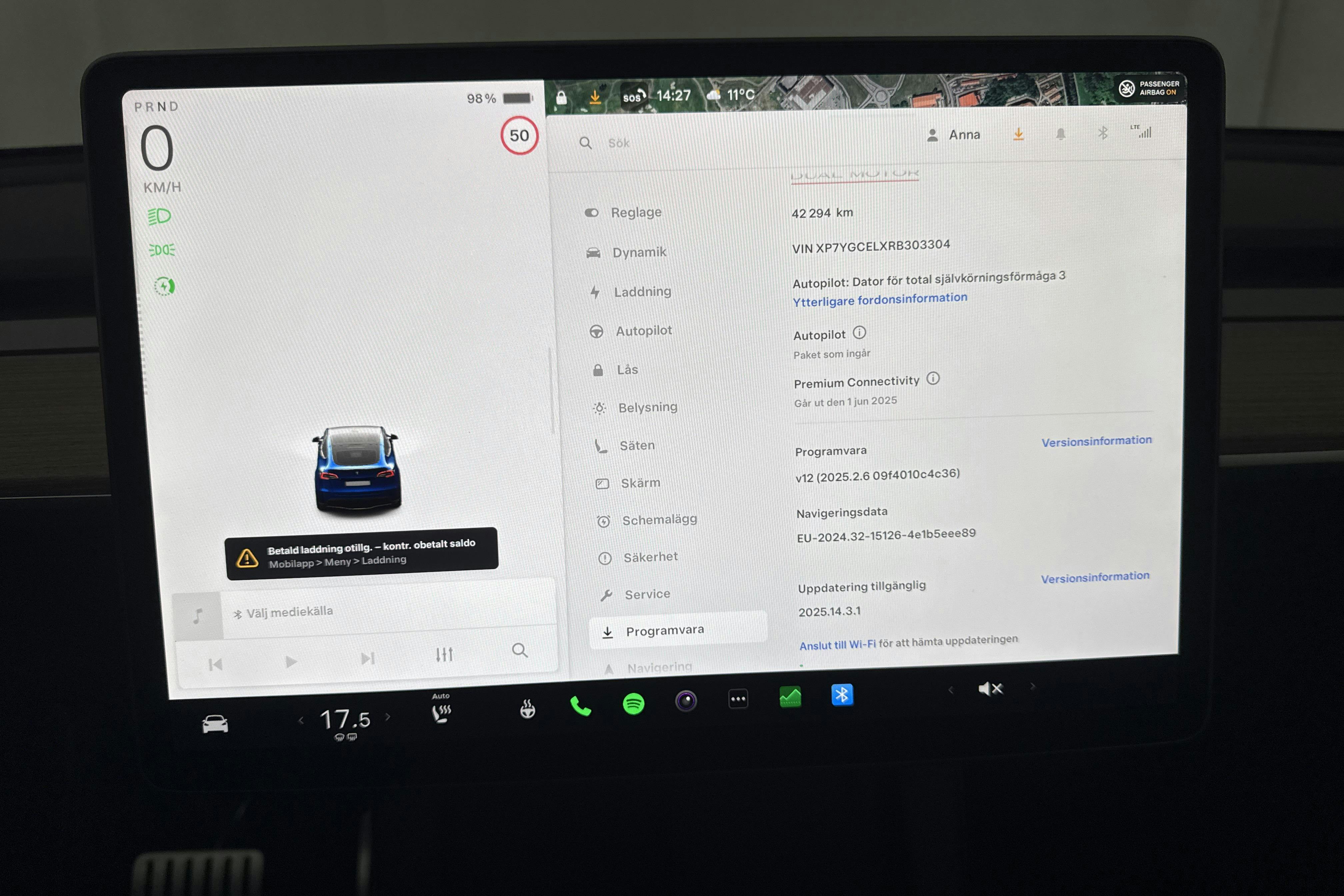 Tesla Model Y Performance Dual Motor AWD - 4 229 mil - Automat - blå - 2024