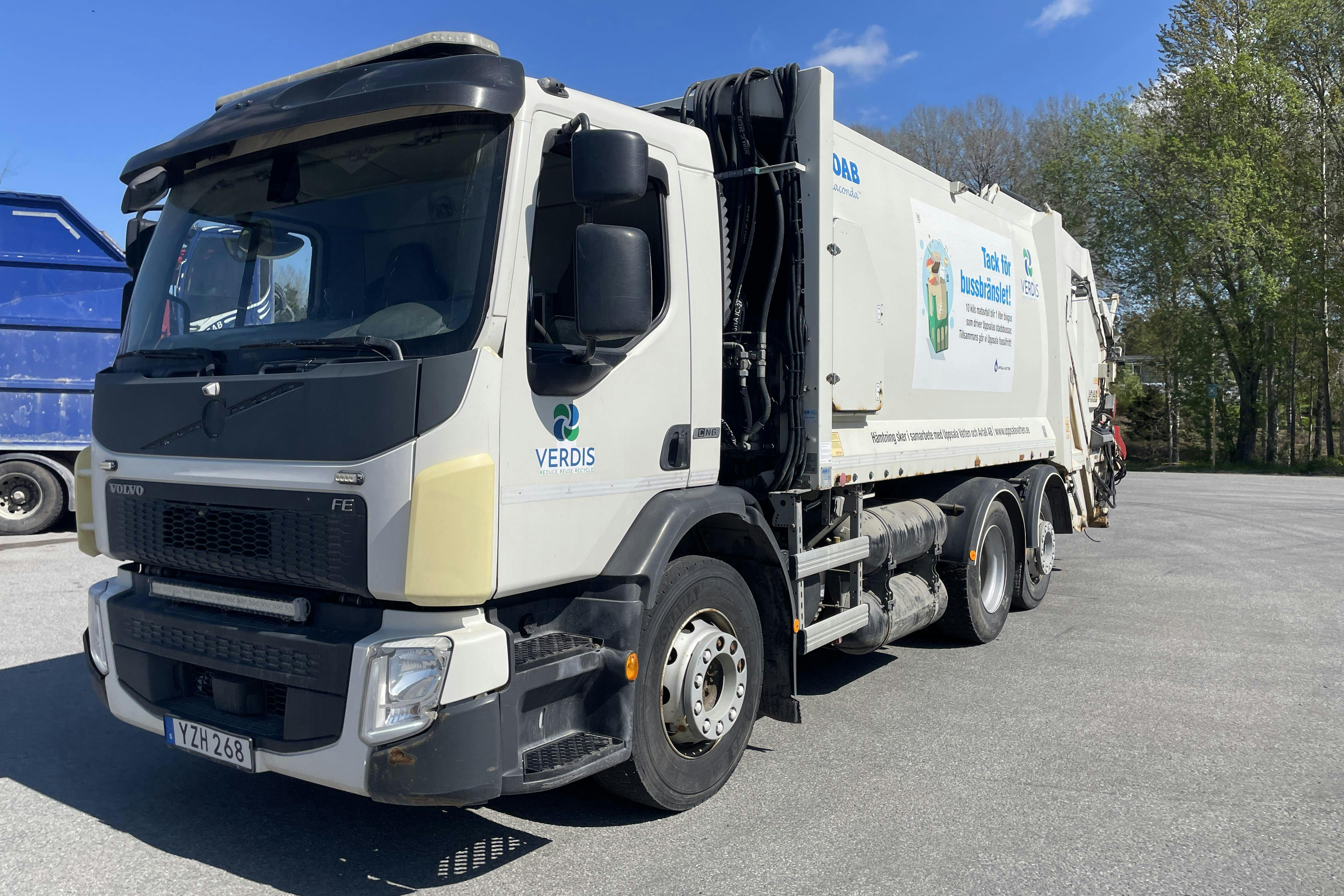 Volvo FE - CNG - 207 639 km - Automat - vit - 2017