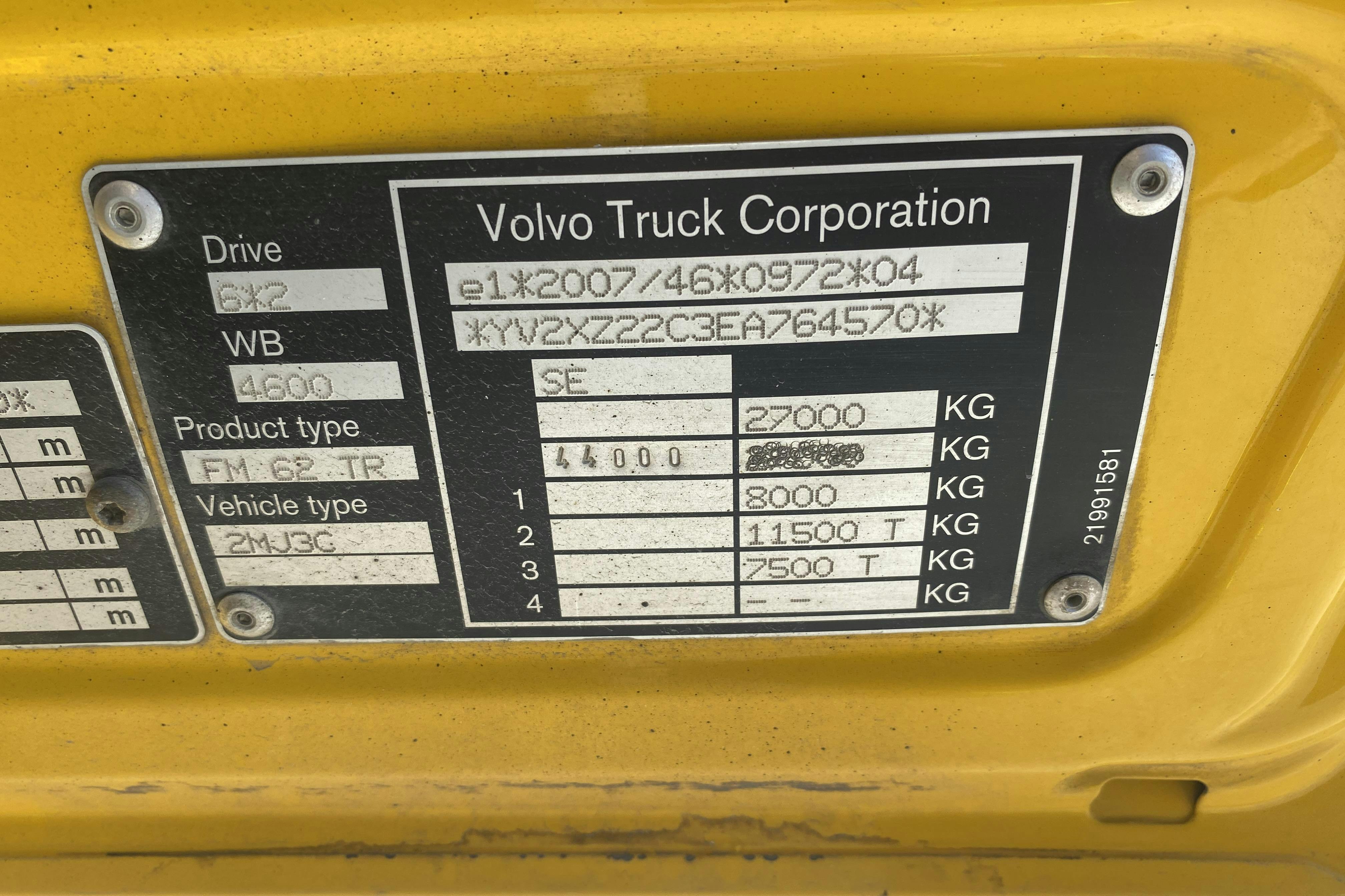 Volvo FM410 - 83 662 km - Automat - gul - 2014
