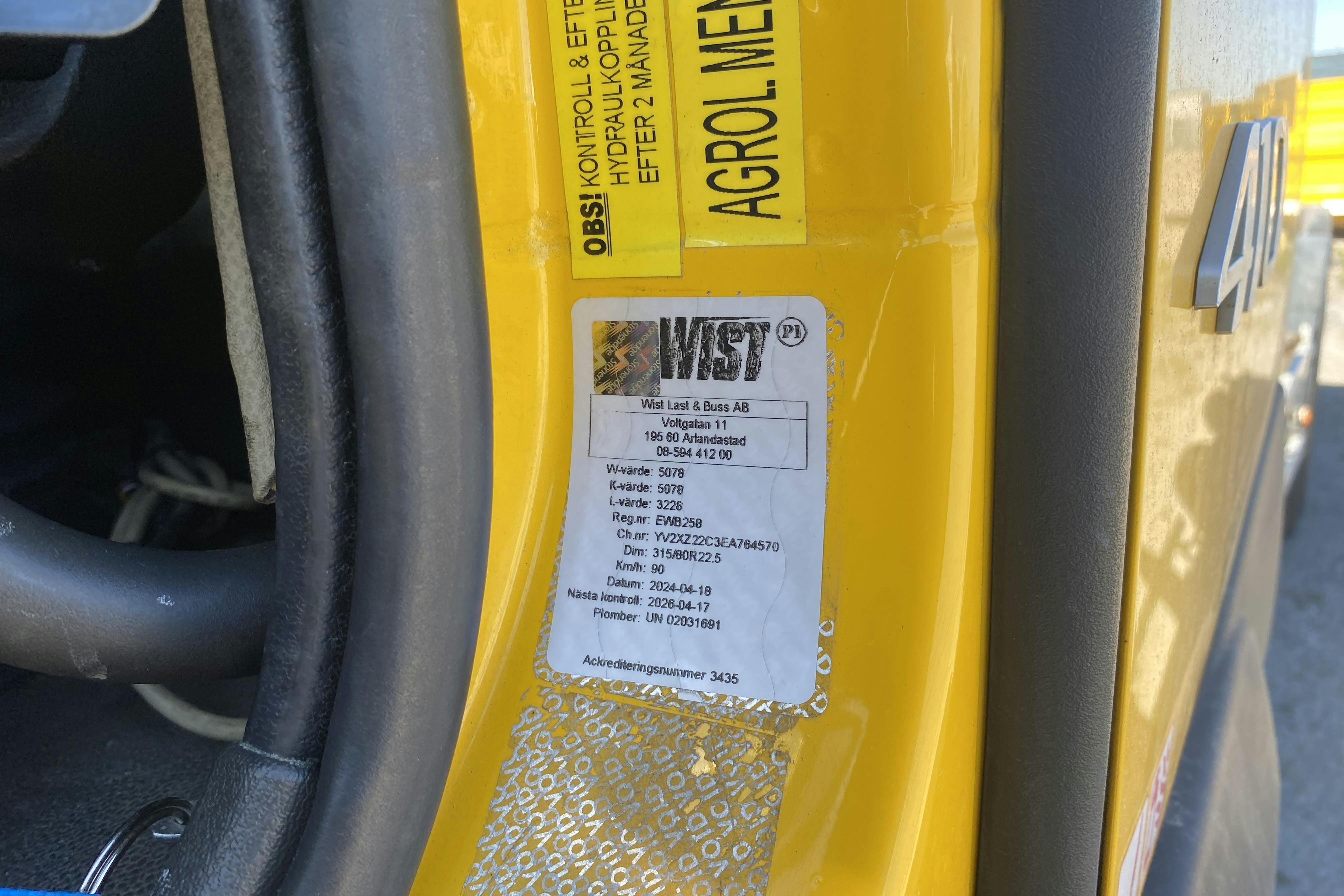 Volvo FM410 - 83 662 km - Automat - gul - 2014