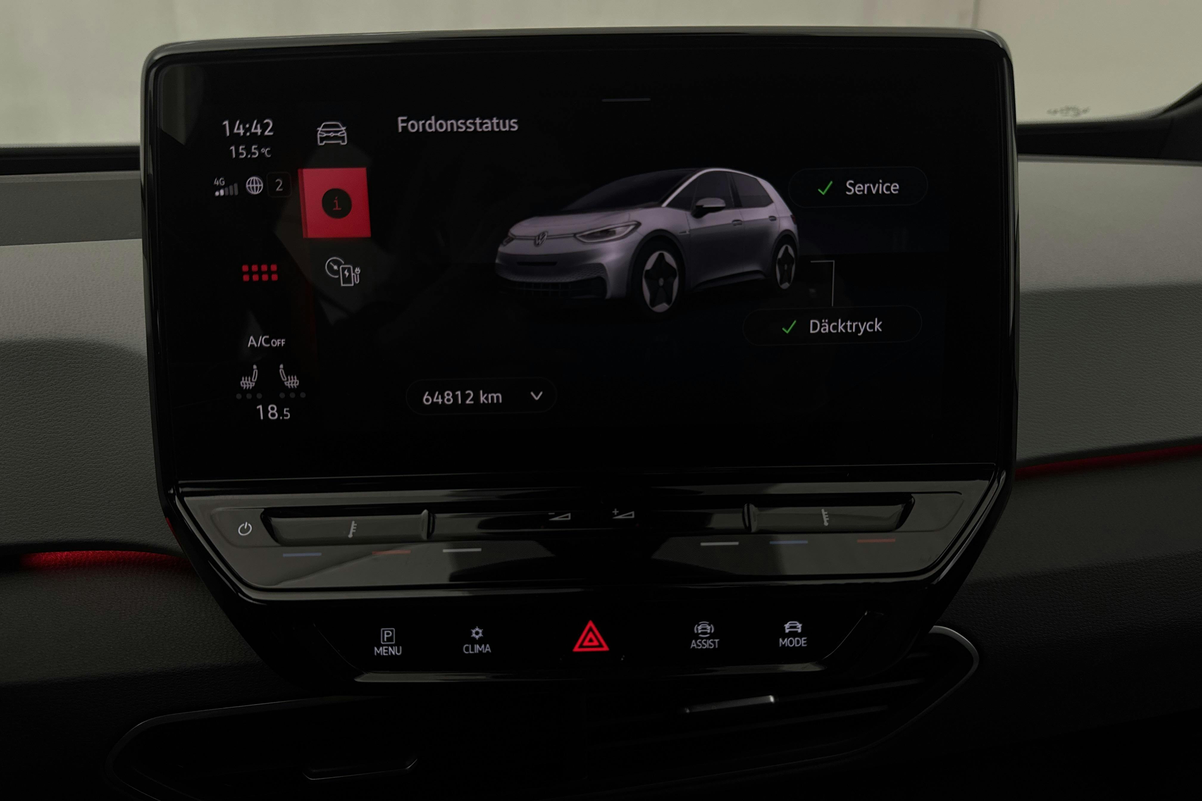 VW ID.3 77kWh (204hk) - 6 482 mil - Automat - Dark Grey - 2022