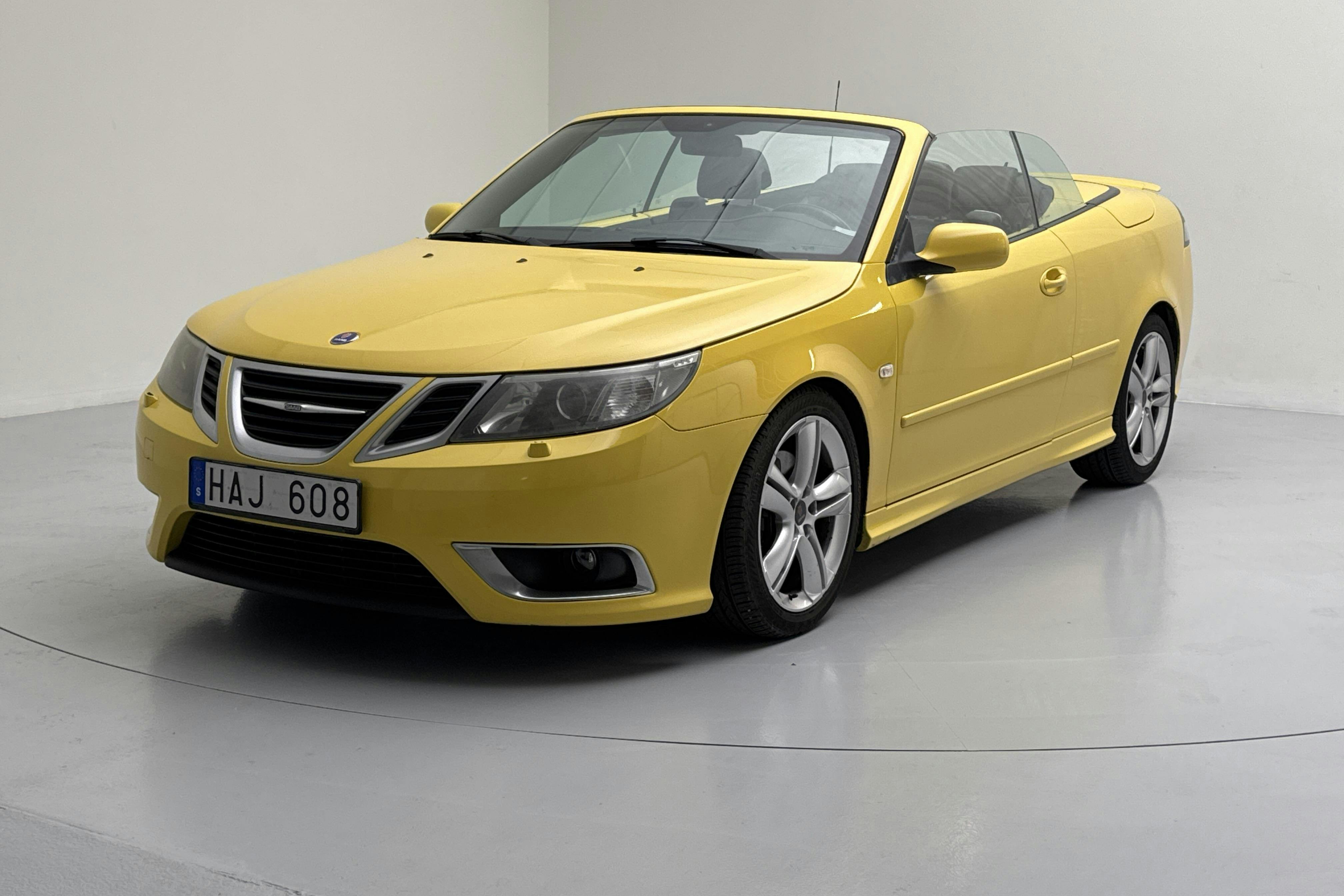 Saab 9-3 2.8T V6 Aero Cabriolet  (255hk) - 21 696 mil - Manuell - gul - 2008
